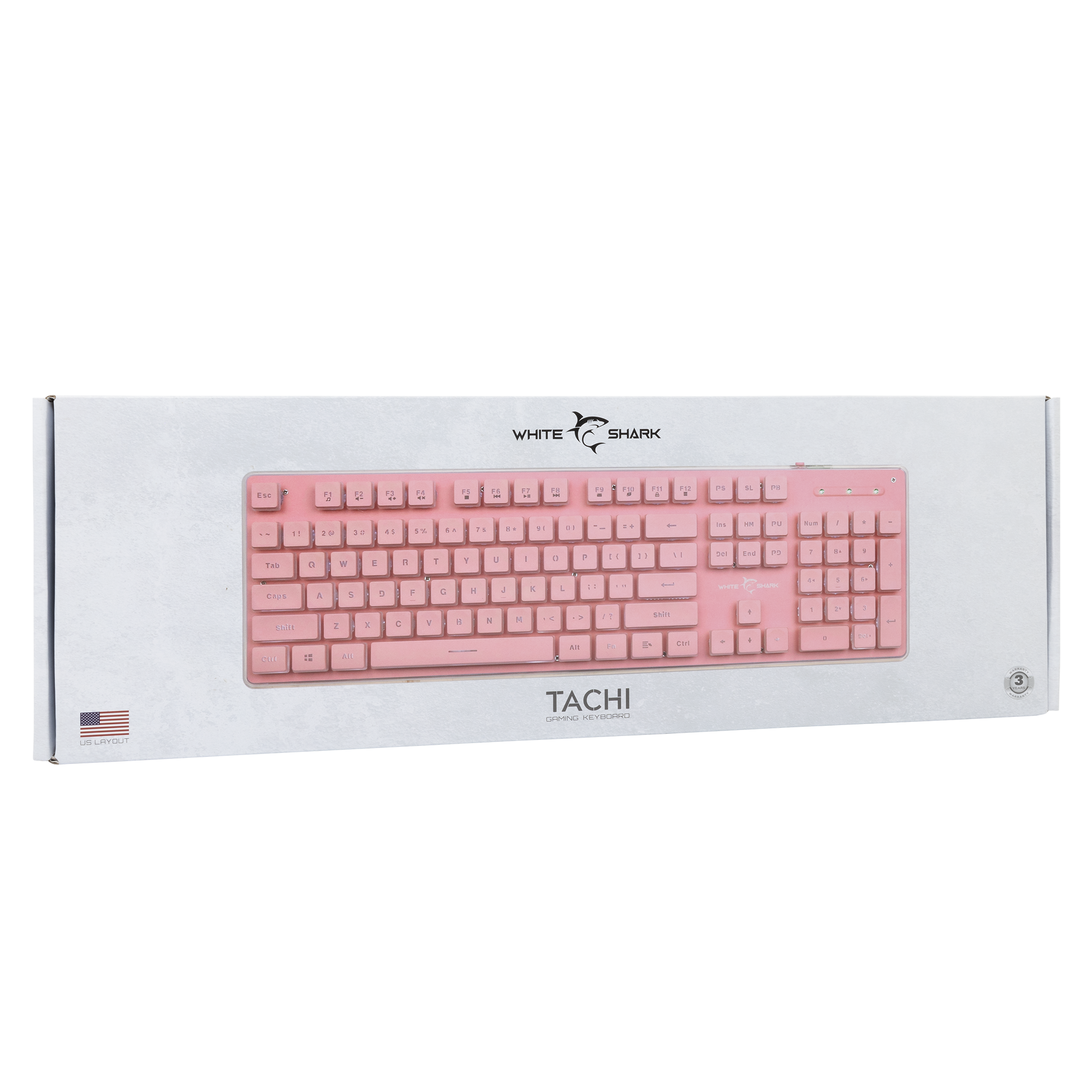 White Shark Tipkovnica GK-003441 TACHI-Roza-US-7