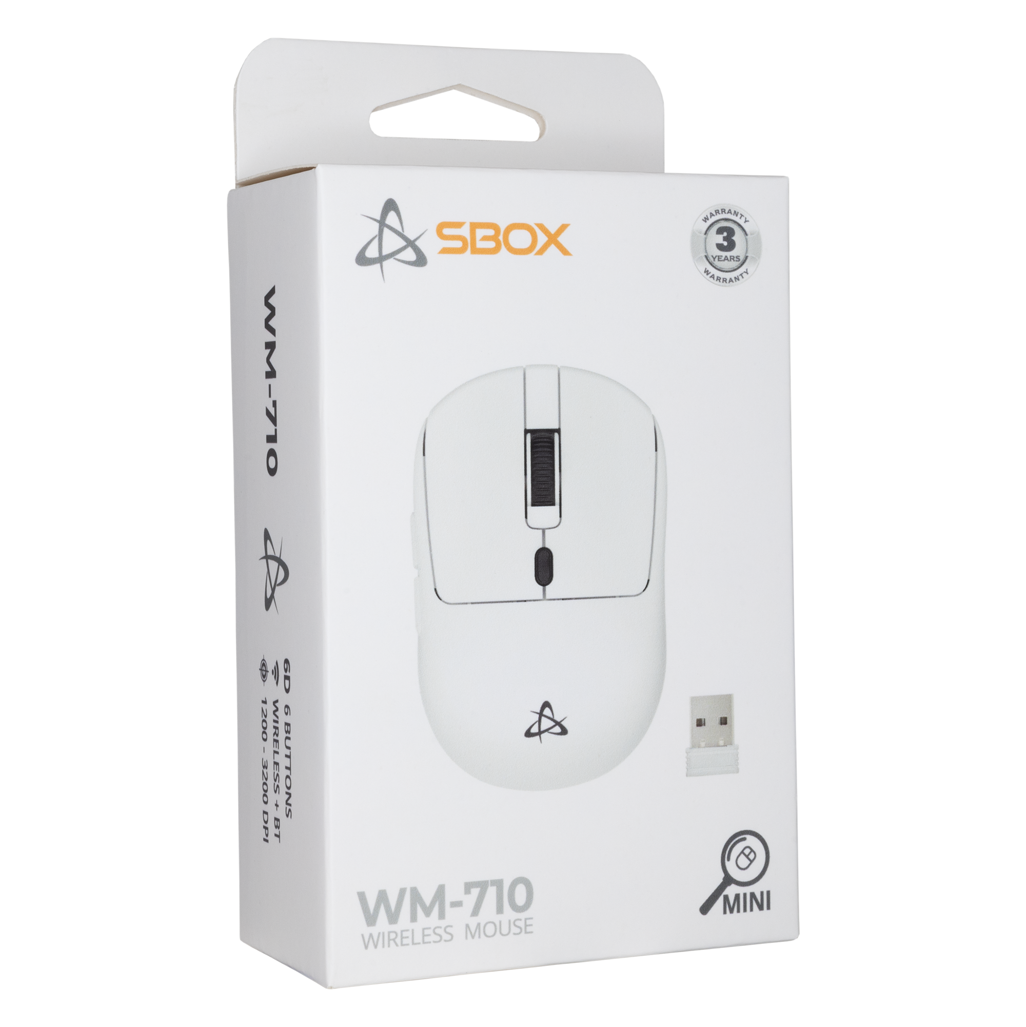 Miš SBOX WM-710 Bijeli Bežični-5