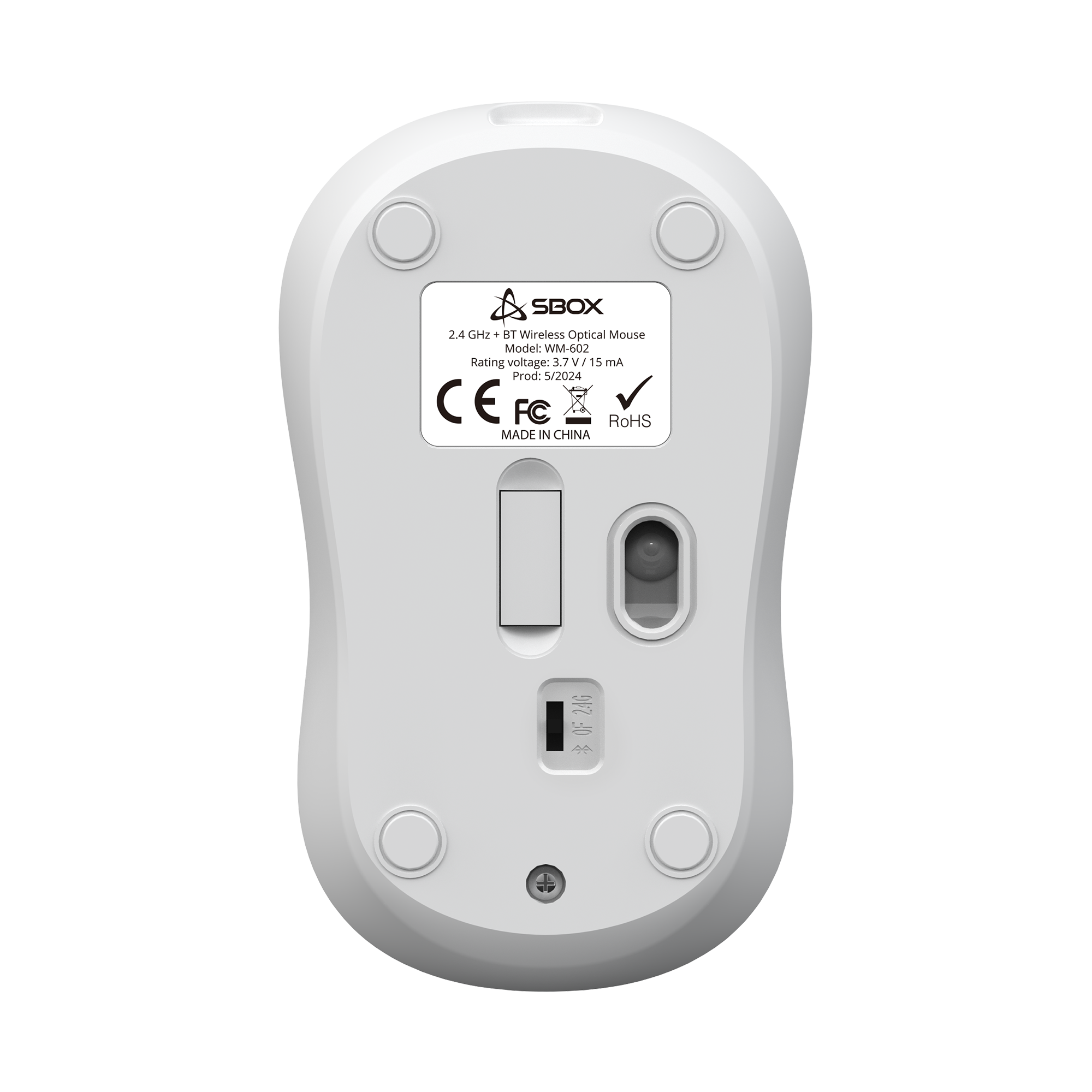 Miš SBOX WM-602 Bijeli Bežični-4