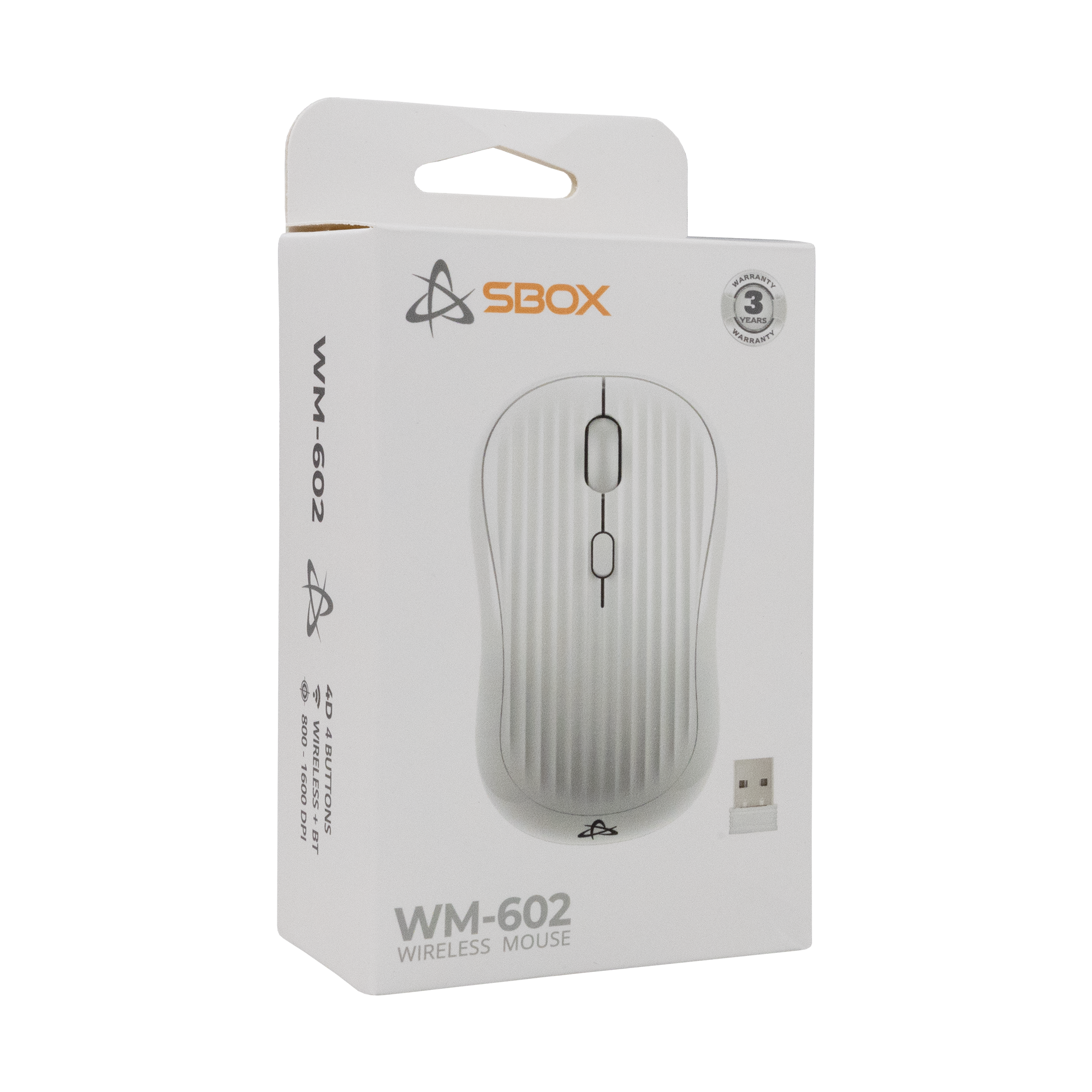 Miš SBOX WM-602 Bijeli Bežični-5