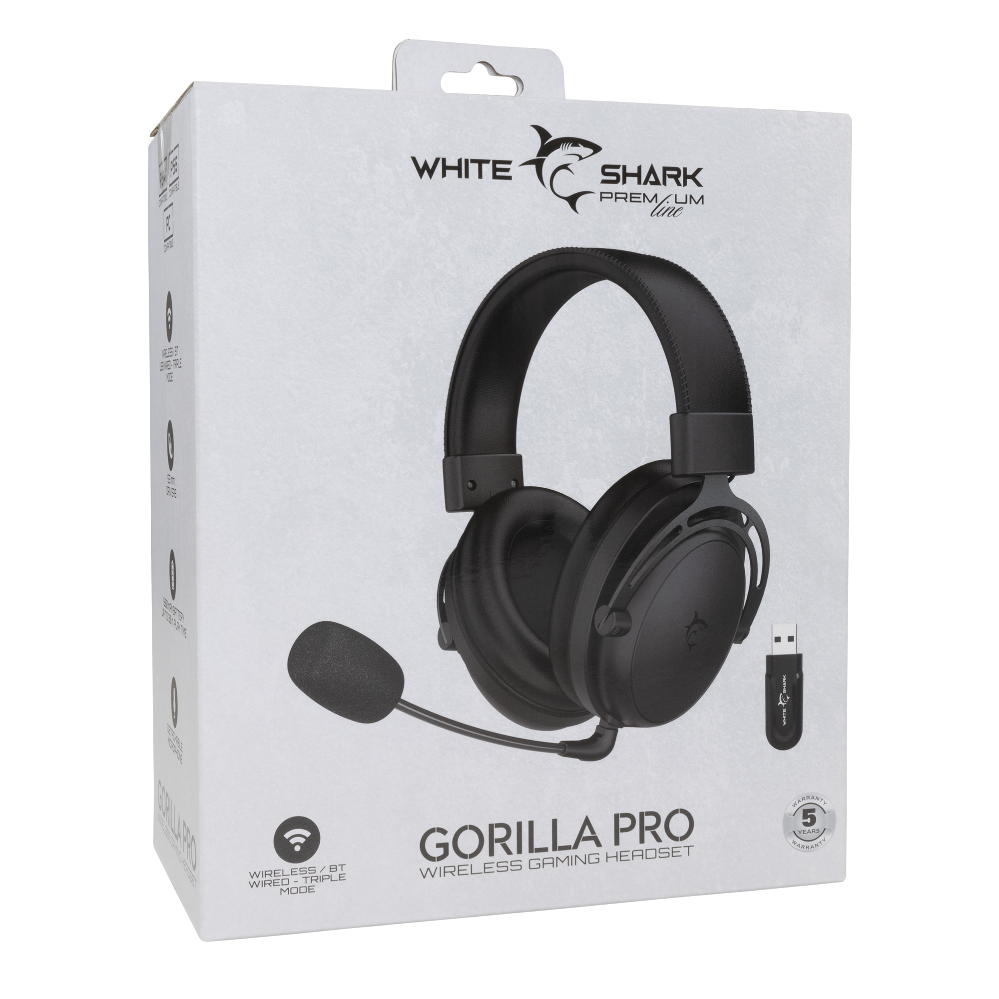 Gaming slušalice WHITE SHARK WGH-2443 Gorilla Pro crne-8