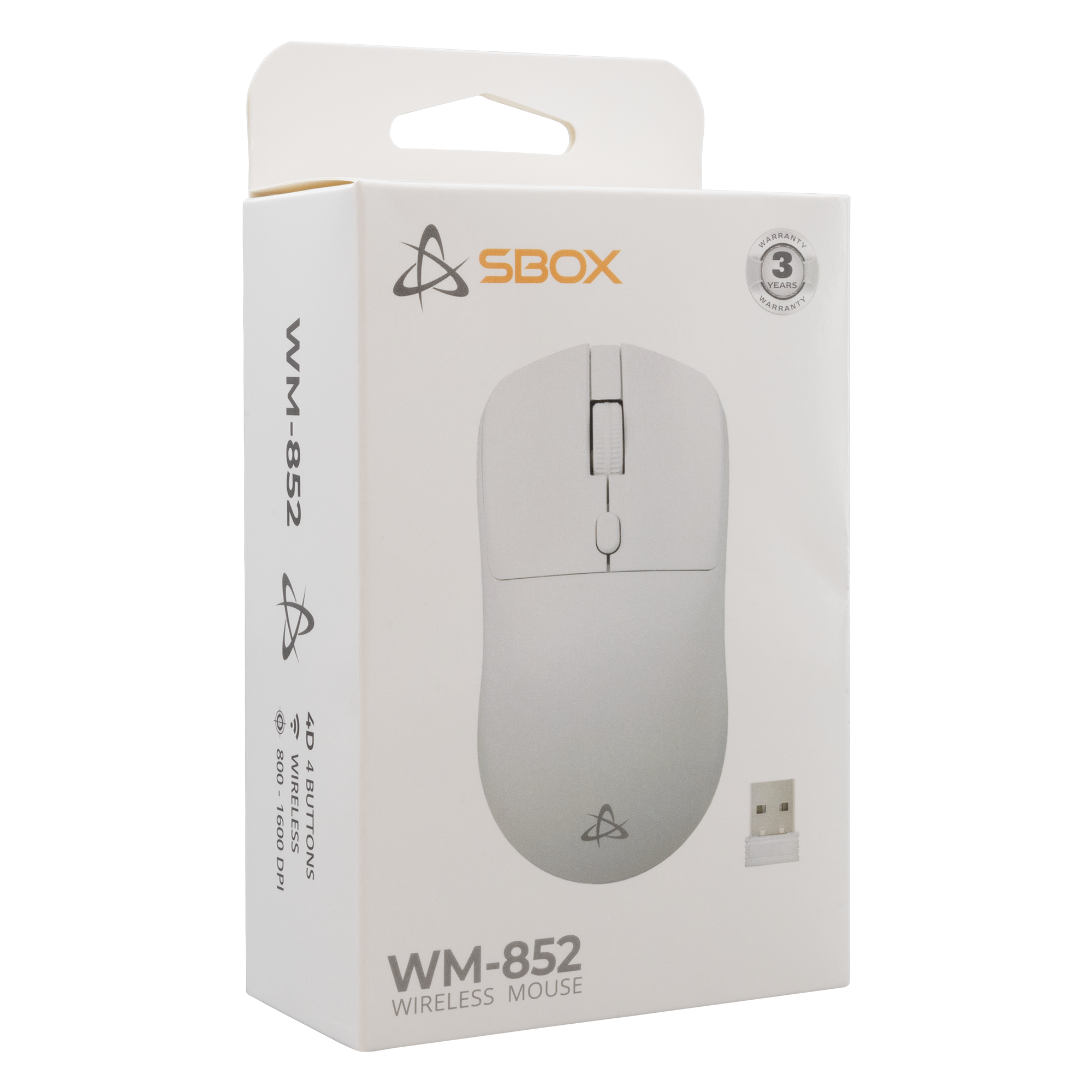 MIŠ SBOX WM-852 Bijeli Bežični-5