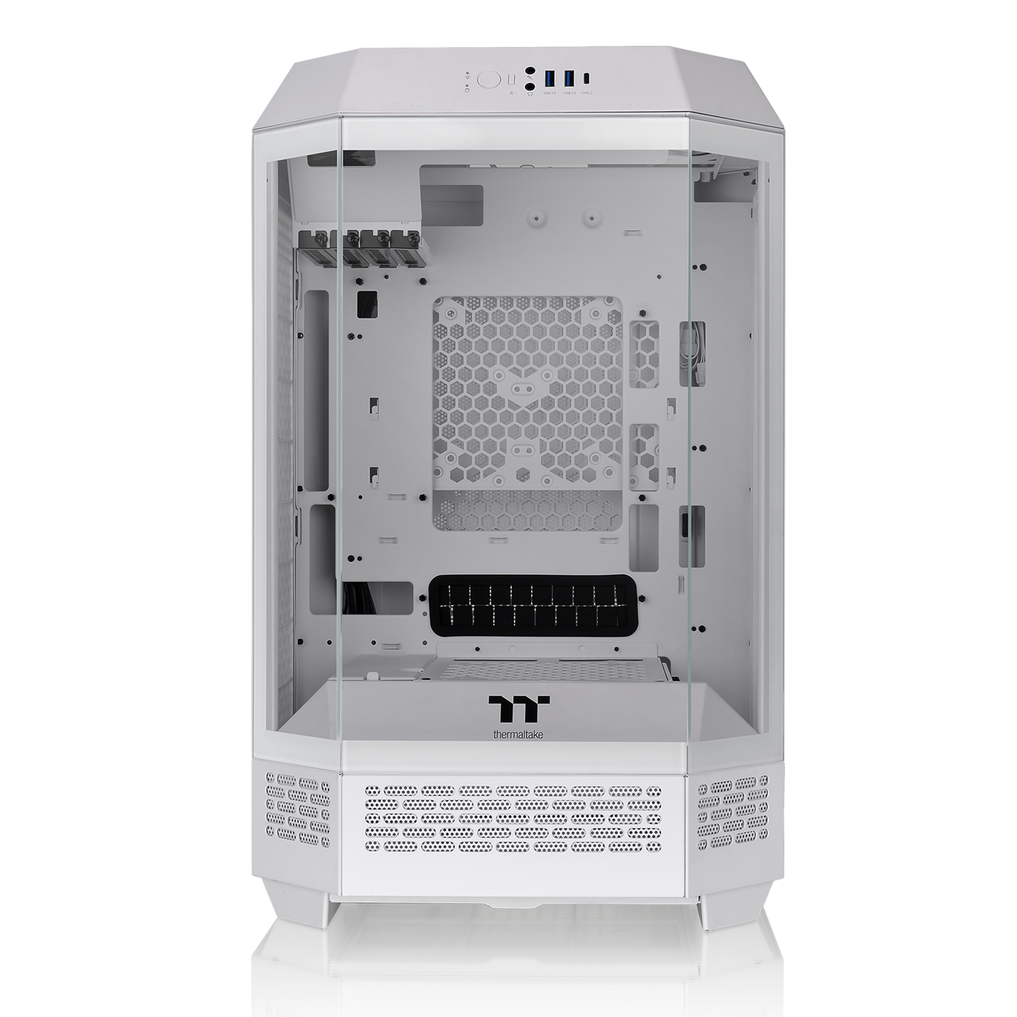 Kućište za računalo THERMALTAKE The Tower 300 Mini Tower (Bijelo, Micro ATX/Mini-ITX, 3x 3.5"/2.5" utora, USB 3.2 Gen 2 Type-C, ARGB)-18