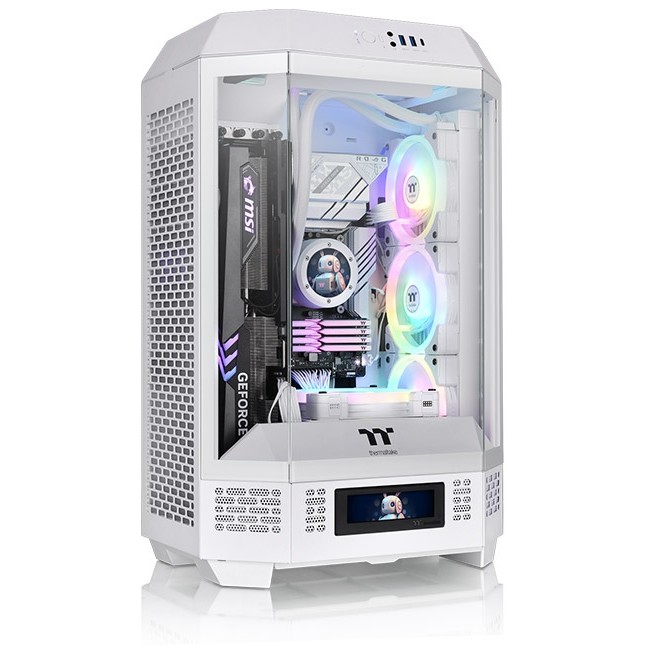 Kućište za računalo THERMALTAKE The Tower 300 Mini Tower (Bijelo, Micro ATX/Mini-ITX, 3x 3.5"/2.5" utora, USB 3.2 Gen 2 Type-C, ARGB)-11