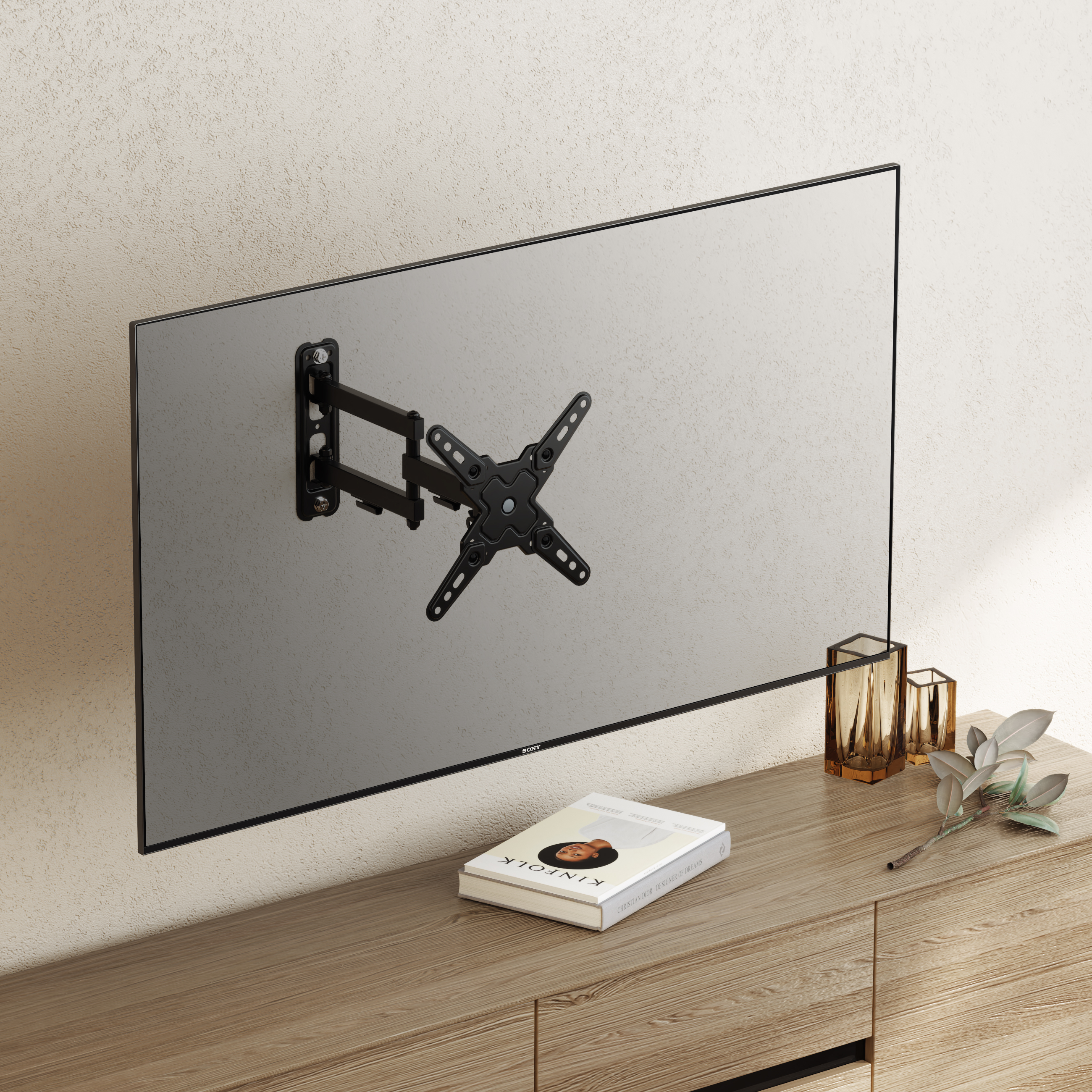 Nosač za monitor SBOX LCD-223-2 (s duplom rukom, 13"-43", do 20 kg)-6