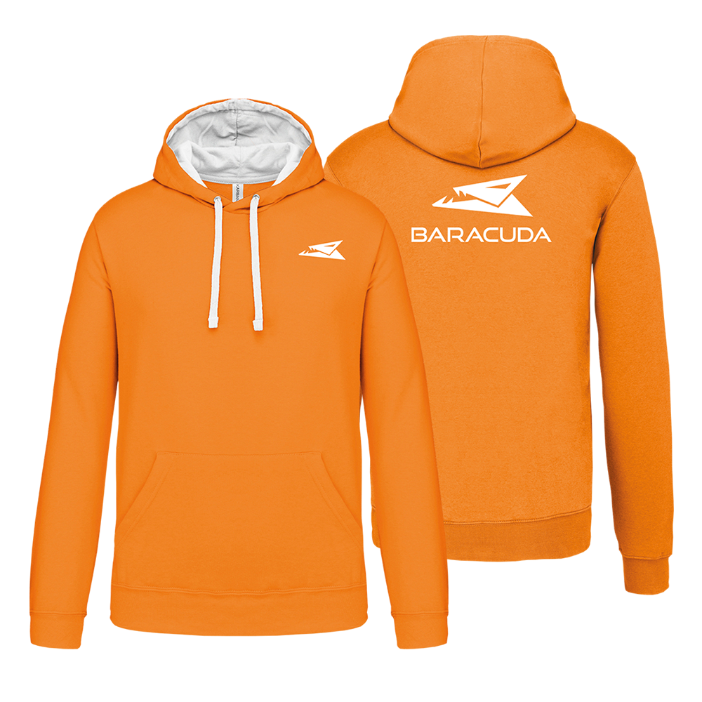 Dukserica BARACUDA PROMO HOODIE Orange/White XXL-3