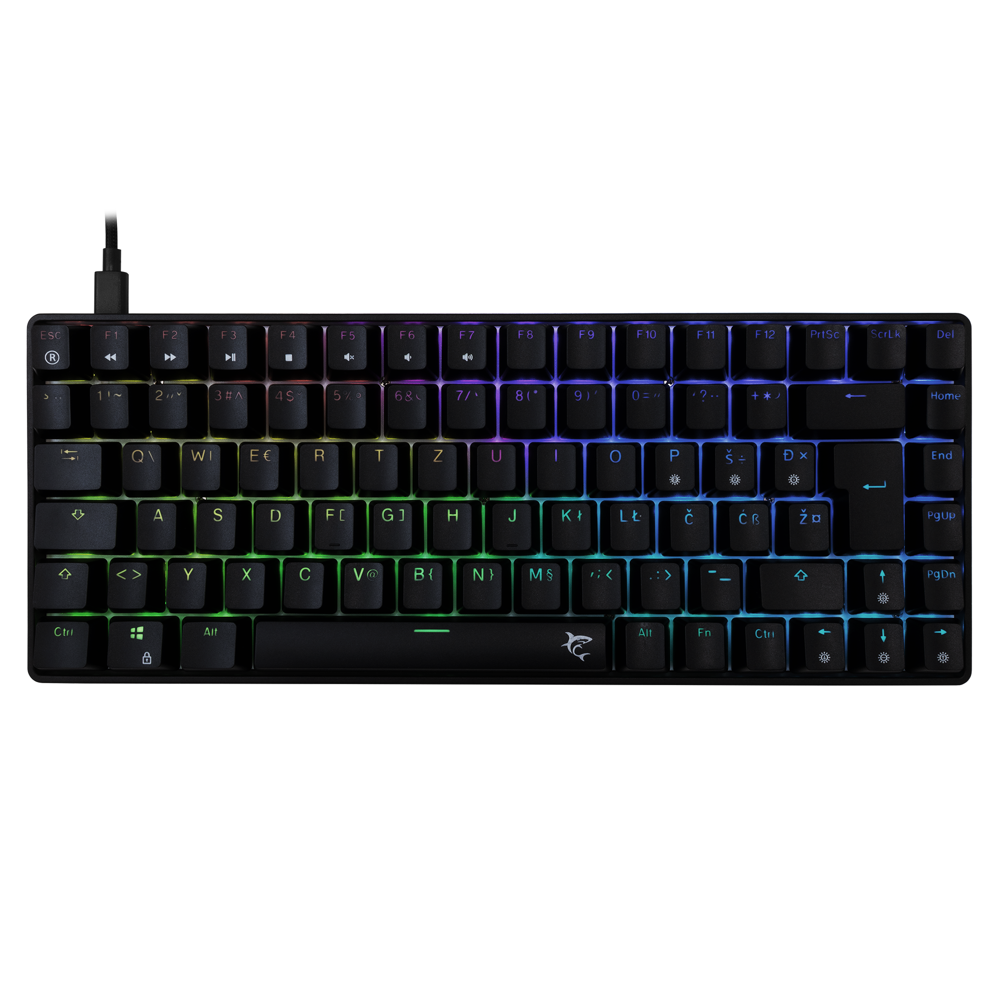 White Shark Tipkovnica GK-005122 HAMACHI Mehanicka RGB / HR - BLUE SW.