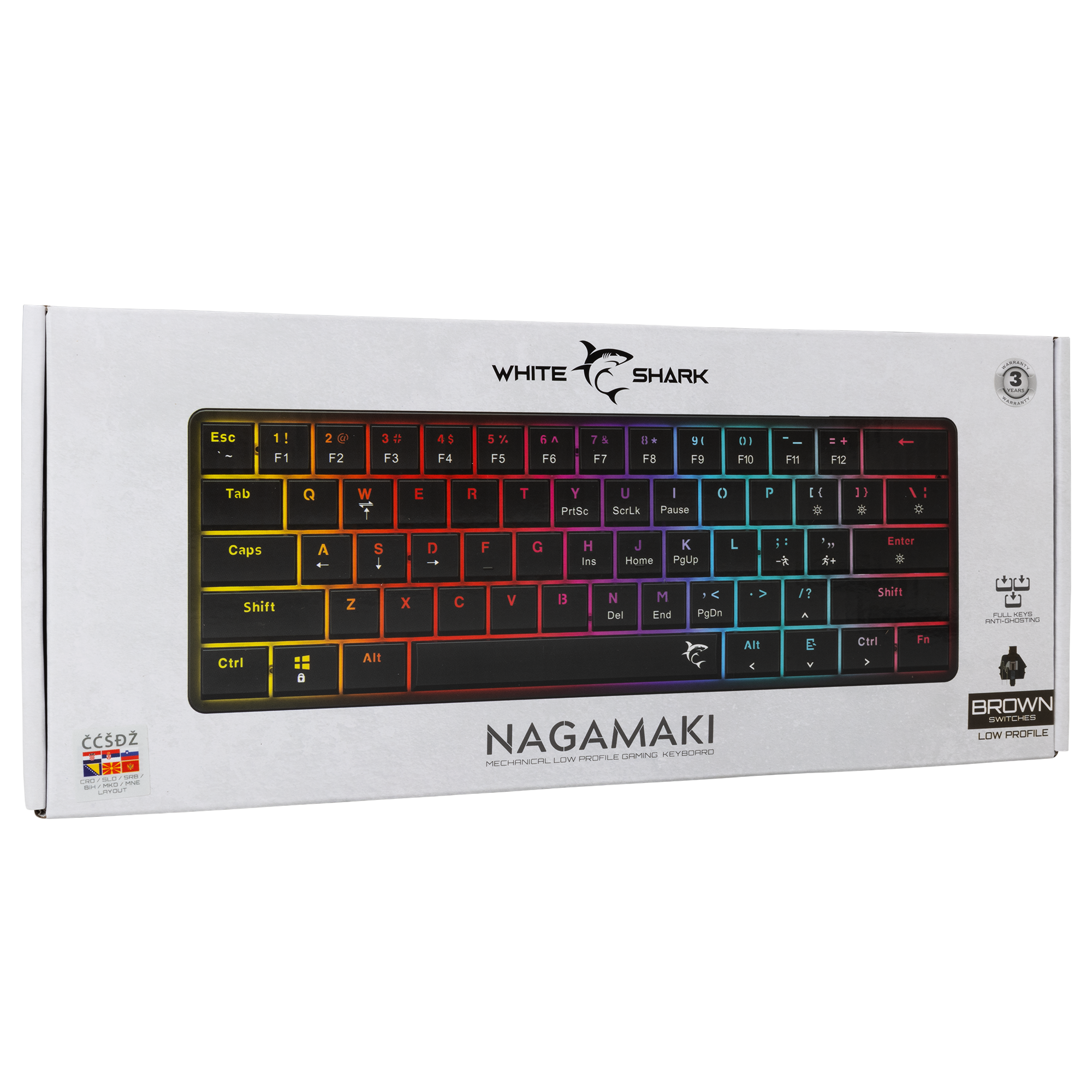 White Shark TIPKOVNICA GK-006132 NAGAMAKI Crna-Mehanicka/ HR-BROWN.SW-17