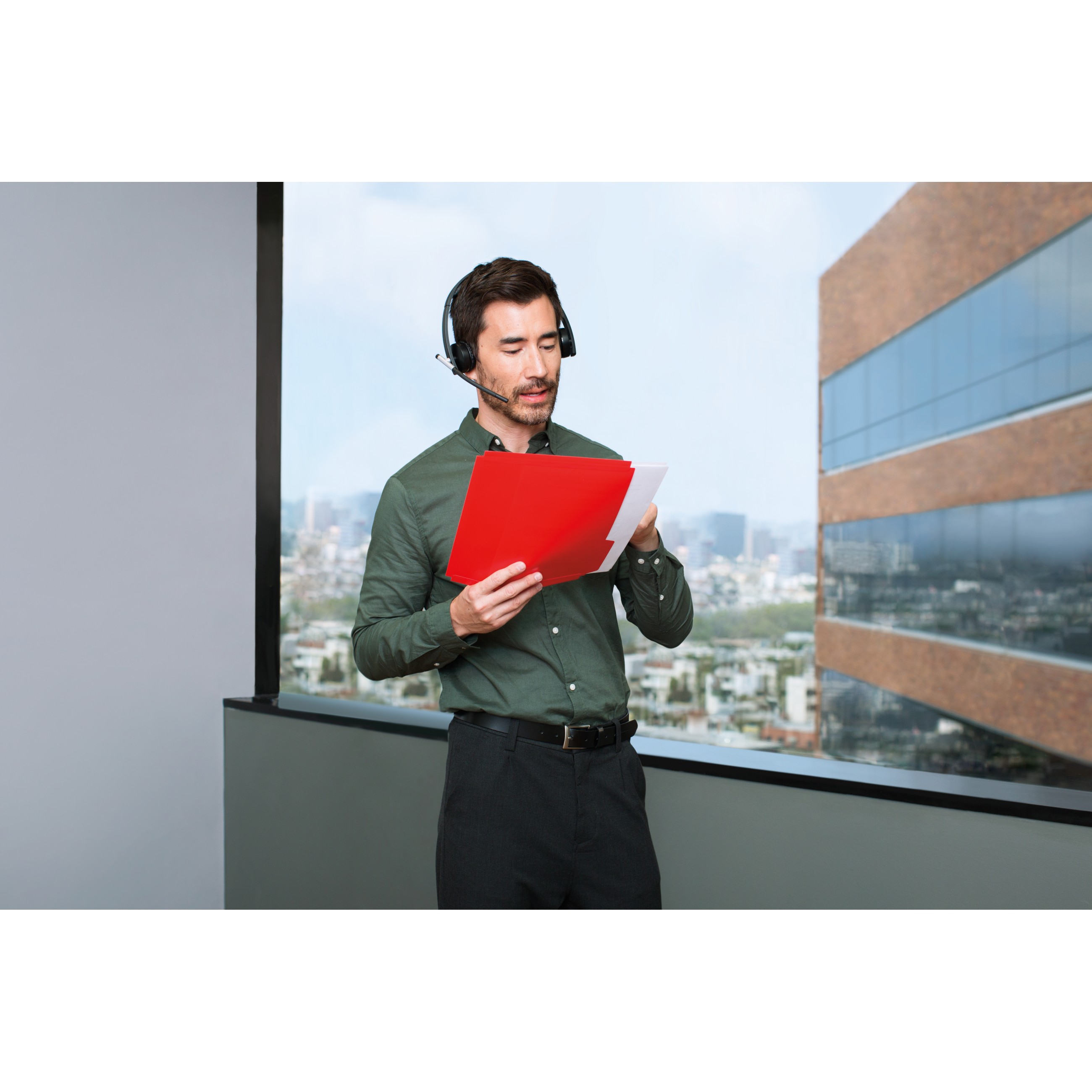 LOGITECH H820E Wireless Mono Headset - crna-14