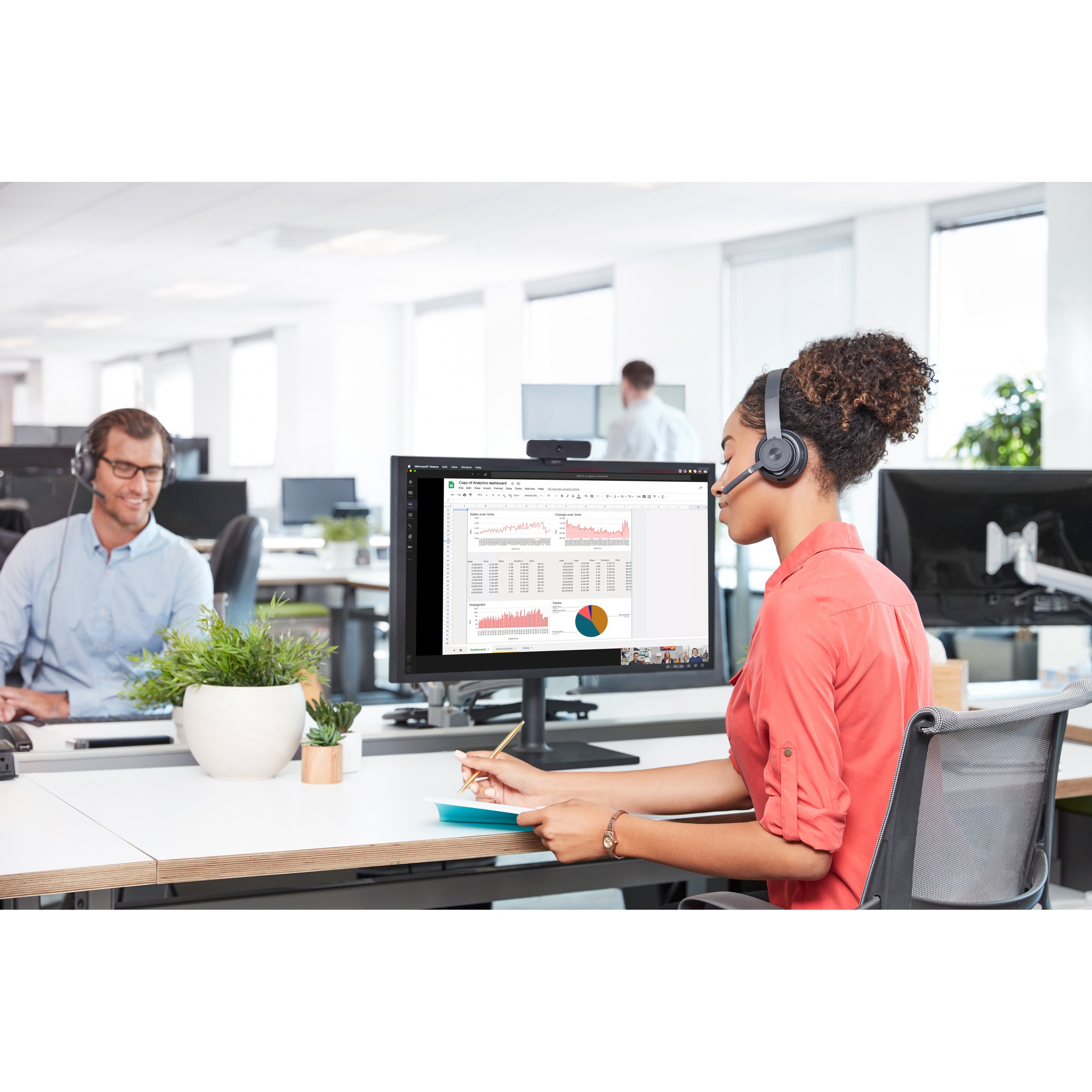 Slušalice LOGITECH Zone Wireless MS Teams - EMEA (Bluetooth, on-ear, Graphite)-9