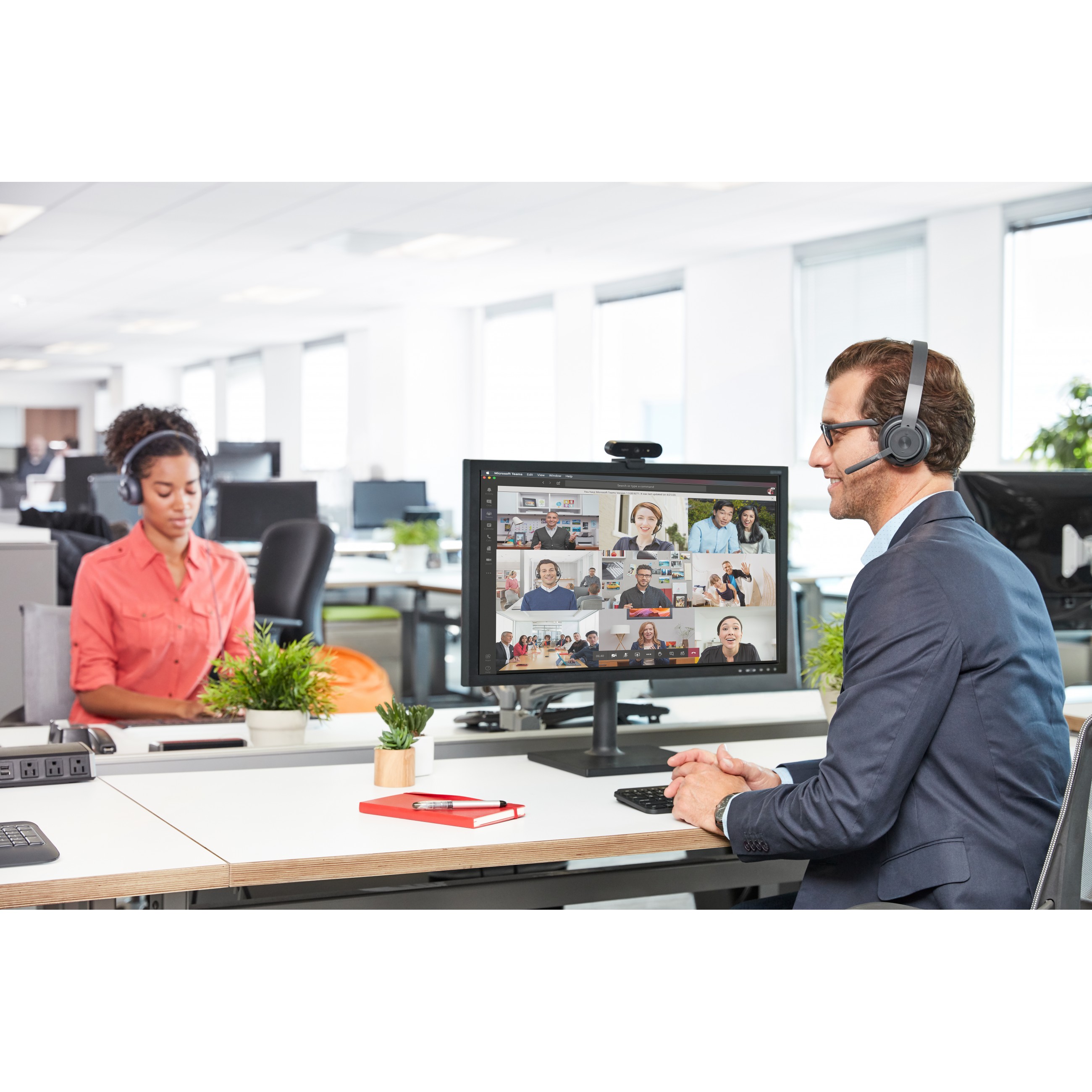 Slušalice LOGITECH Zone Wireless MS Teams - EMEA (Bluetooth, on-ear, Graphite)-17