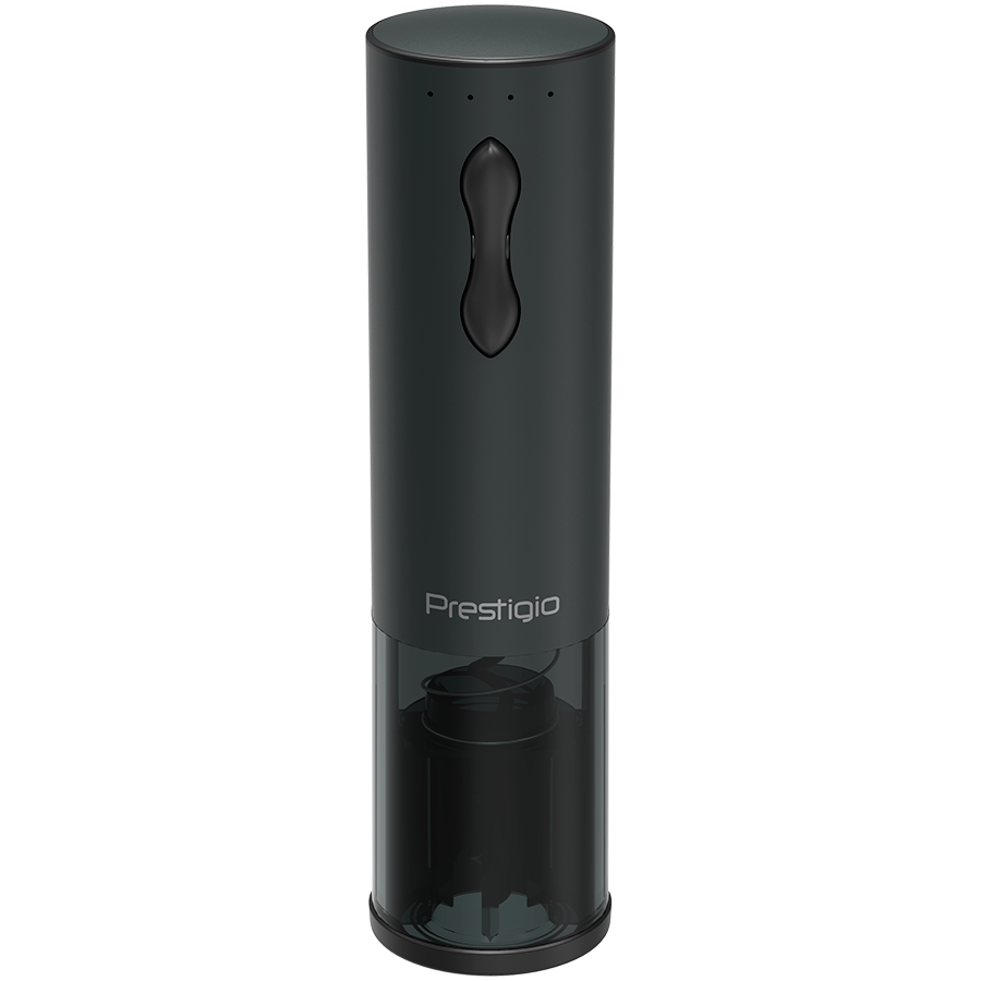 Bolsena, Electric wine opener with Prestigio Logo, aerator , vacuum preserver crna color-0