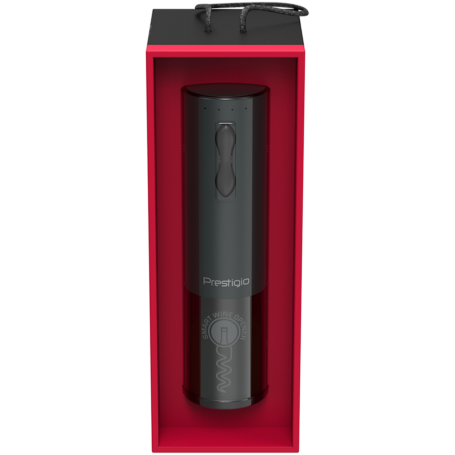 Bolsena, Electric wine opener with Prestigio Logo, aerator , vacuum preserver crna color-7