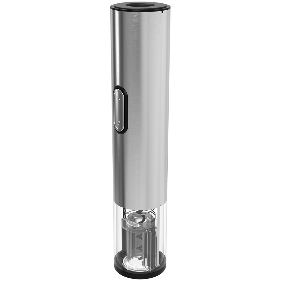 Prestigio Garda, smart wine opener, simple operation with 2 buttons, aerator, vacuum stopper preserver, foil cutter, opens up to 50 bottles wihout recharging, premium design, 500mAh battery, Dimension-3