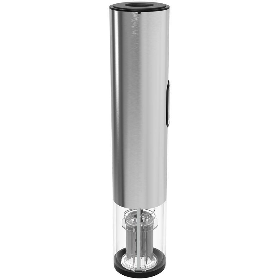 Prestigio Garda, smart wine opener, simple operation with 2 buttons, aerator, vacuum stopper preserver, foil cutter, opens up to 50 bottles wihout recharging, premium design, 500mAh battery, Dimension-5