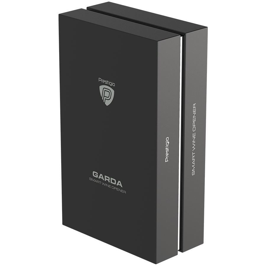 Prestigio Garda, smart wine opener, simple operation with 2 buttons, aerator, vacuum stopper preserver, foil cutter, opens up to 50 bottles wihout recharging, premium design, 500mAh battery, Dimension-11