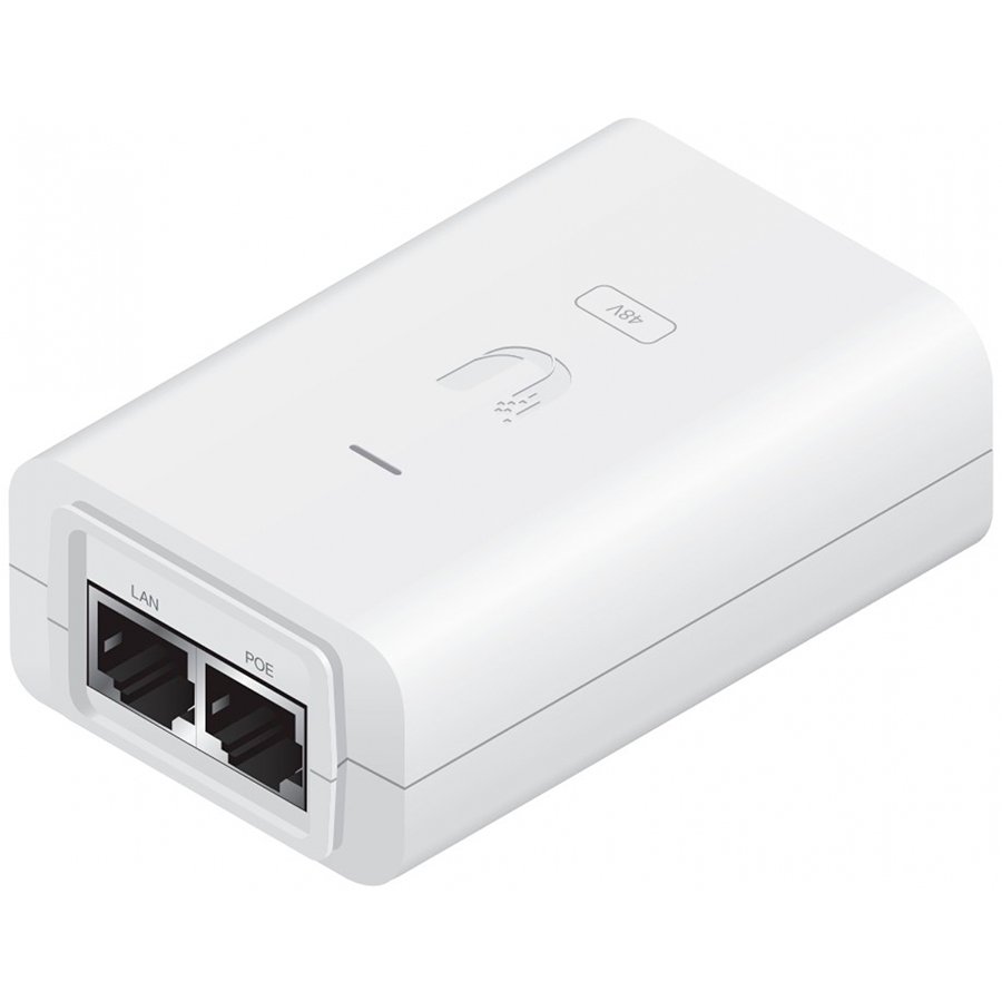 Napajanje UBIQUITI POE 48V (brutto težina 0.14 kg, dubina 33 mm, boja bijela, visina 60 mm, ulazna frekvencija 50/60 Hz, ulazna snaga 1, tip konektora IEC-320 C6, ulazni napon AC 100-240 V, maksimalna izlazna snaga 24 W, izlazni konektor RJ-45, izlazni napon DC 48 V, težina pakiranja 0.145 kg, tip pakiranja kutija, jamstvo 24 mjeseca)-0
