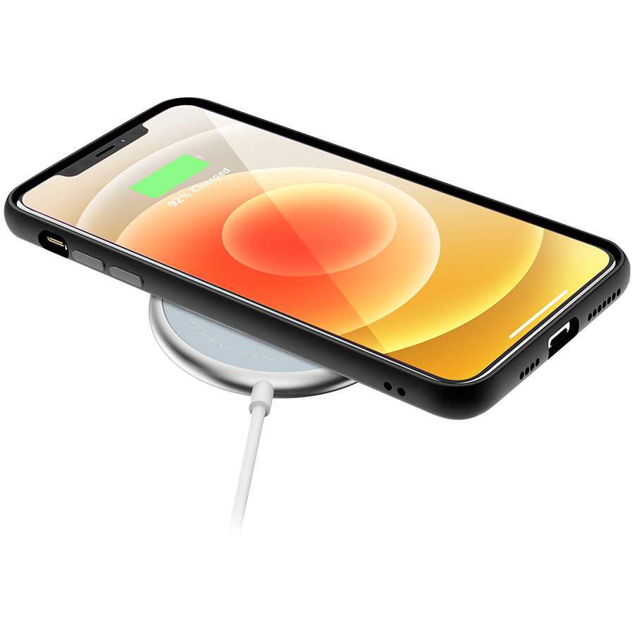 CANYON WS-100 Wireless charger, Input 9V/2A, 9V/2.7A, 12V/2A, Output 15W/10W/7.5W/5W, Type c cable length 1.5m, Acrylic surface+Aluminium alloy edge, 59*59*7mm, 0.06Kg, Silver-2