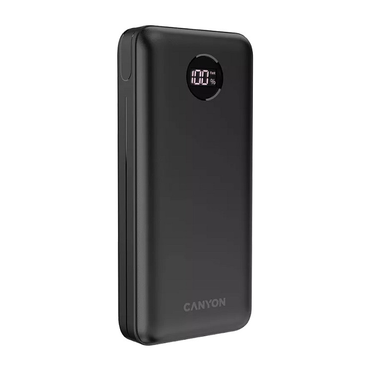 Power bank CANYON PB-2002 (kapacitet 20000mAh, ulaz Type-C, izlaz Type-C/USBA1/USBA2, crna boja)-5