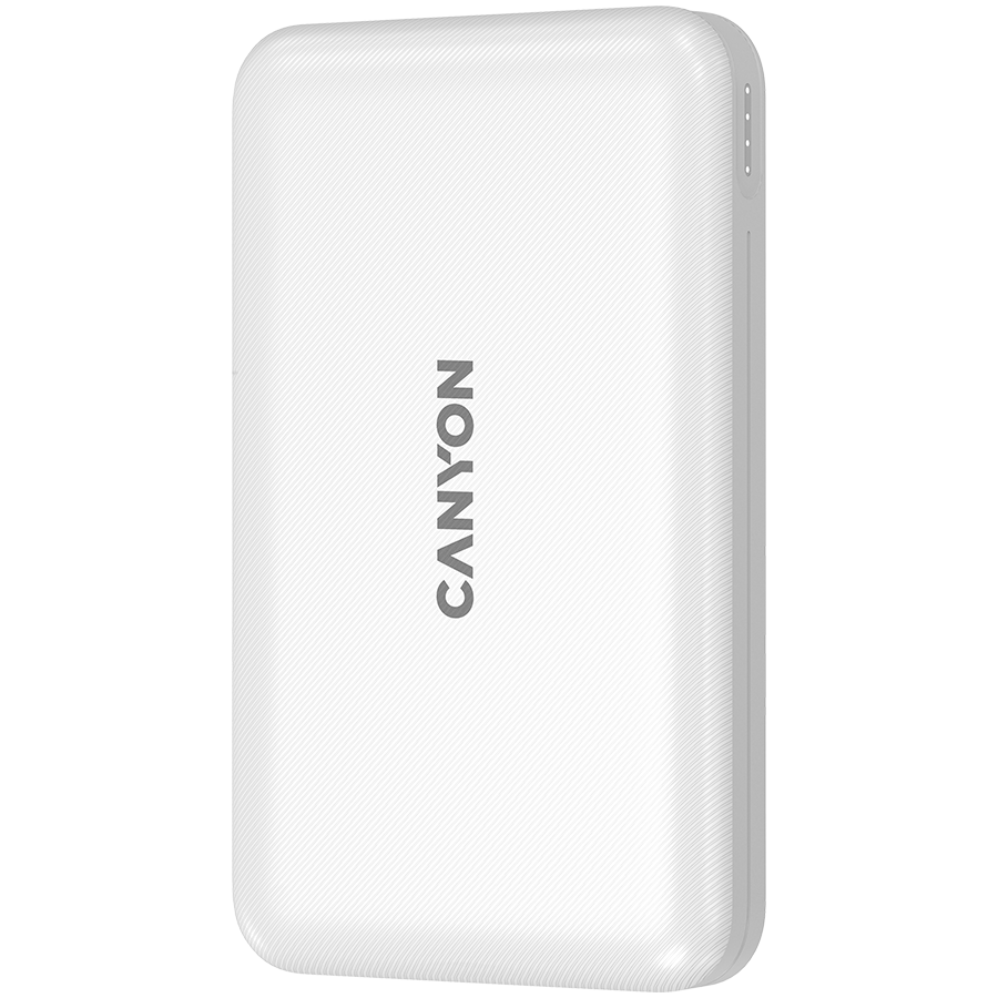 CANYON PB-1001 18W PD+QC 3.0+10W Magnet wireless charger powerbank10000mAh Li-poly battery,Lightning Input: DC5V/2A, 9V/2A Type c PD Input: DC5V/3A, 9V/2A, Type C PD output:5V/3A,9V/2.2A,12V/1.5AQC-1