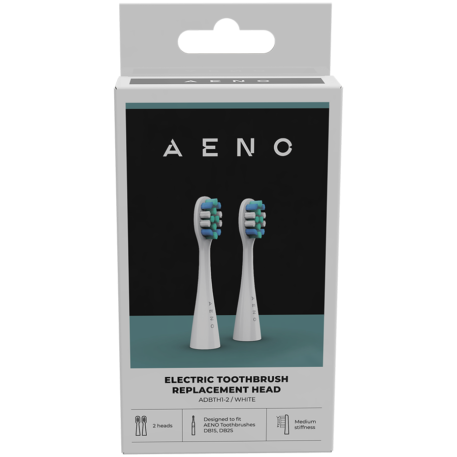 AENO Replacement toothbrush heads bijela, Dupont bristles, 2pcs in set (for ADB0001S/ADB0002S)-1