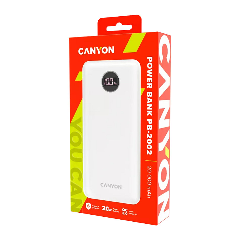 Power bank CANYON PB-2002 (kapacitet 20000mAh, ulaz Type-C, izlaz Type-C/USBA1/USBA2, 22.5W)-7