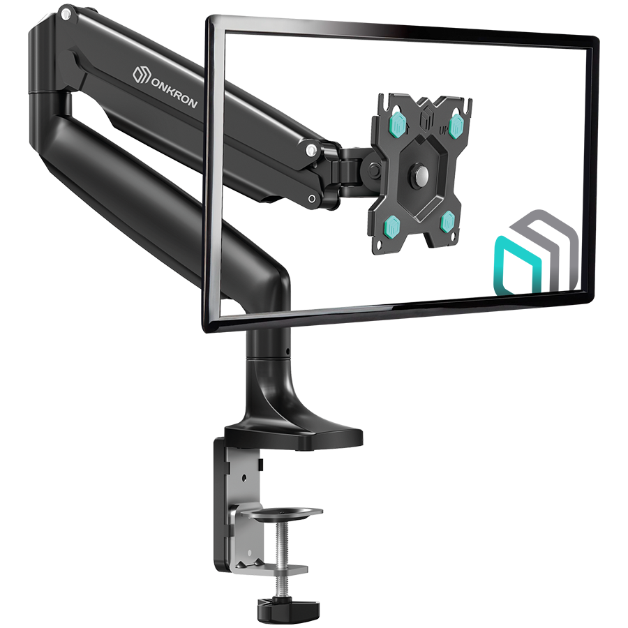 ONKRON Monitor Desk Mount for 13 to 32-Inch LED LCD Flat Monitors up to 9 kg crna-0