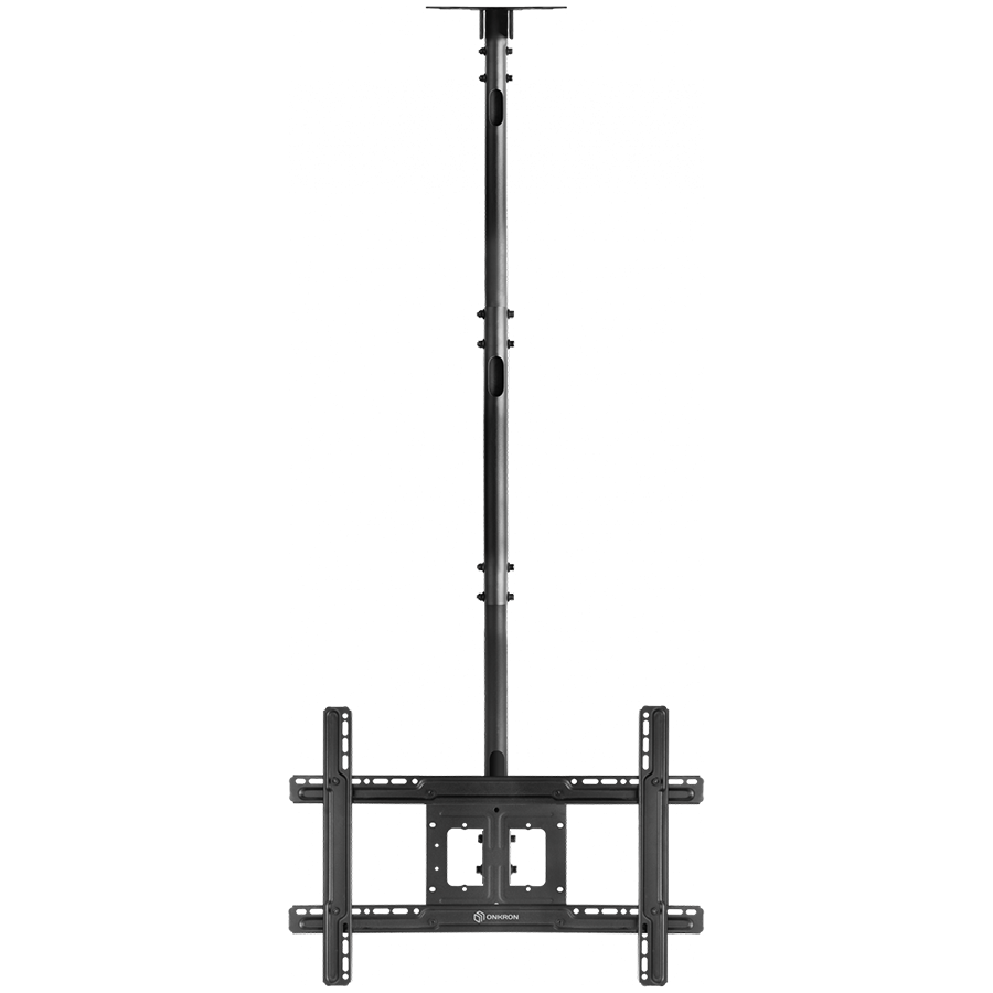 ONKRON Ceiling TV Mount Bracket Height Adjustable for 32 to 80 Inch LED LCD TVs crna-0