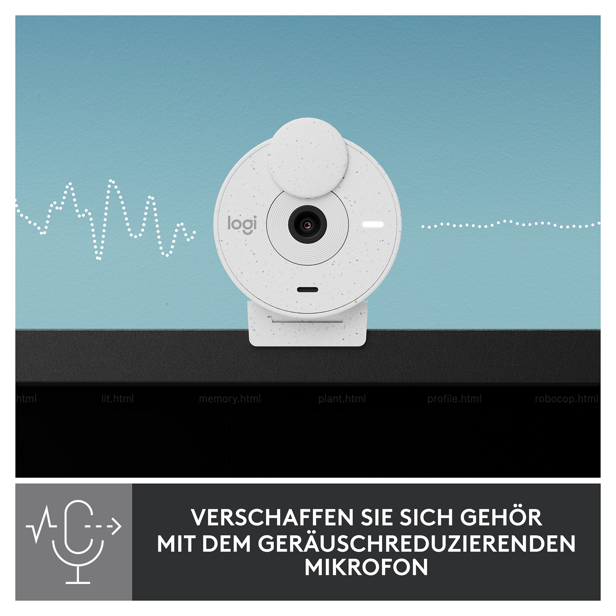 LOGITECH Brio 300 Full HD webcam - OFF-WHITE - USB-19