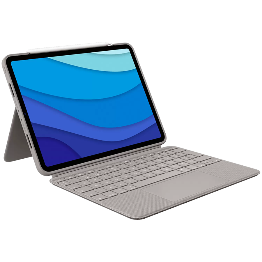 LOGITECH Combo Touch for iPad Pro 12.9-inch (5th generation) - SAND - US - INTNL-0