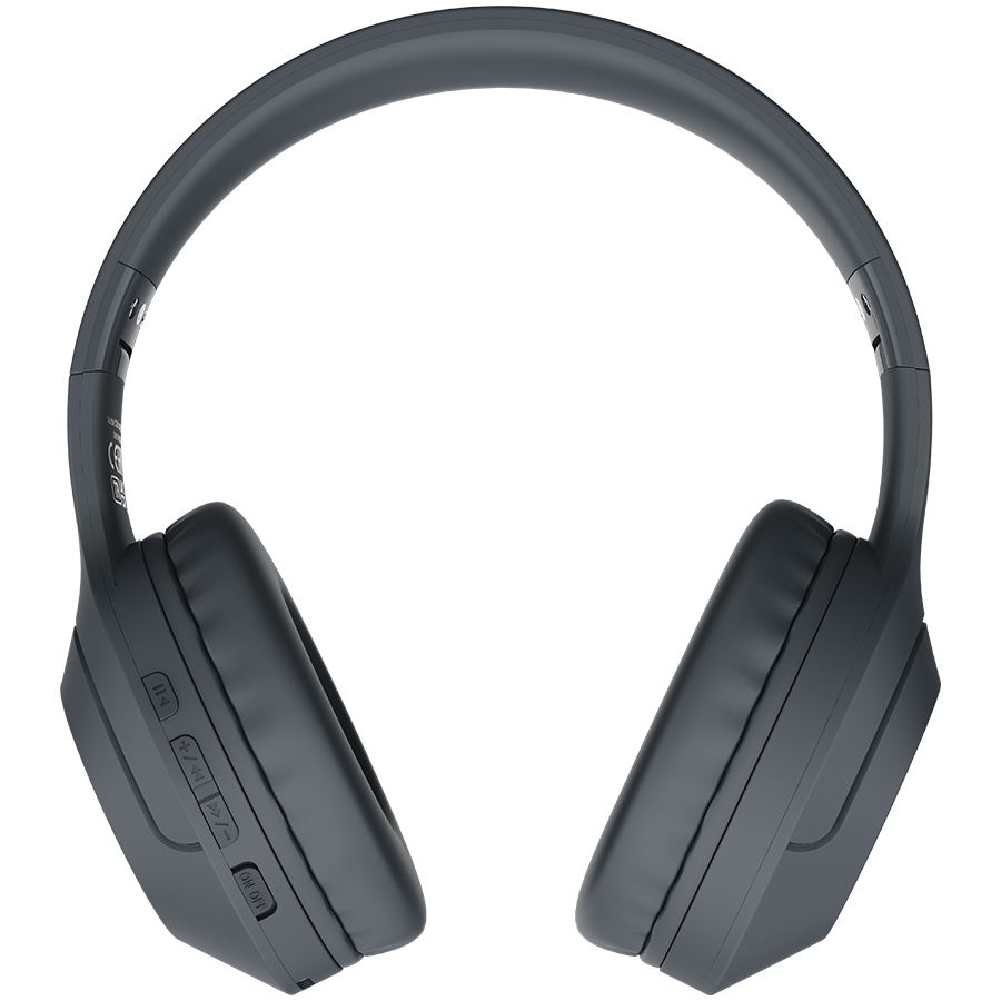 CANYON BTHS-3, Canyon Bluetooth headset,with microphone, BT V5.1 JL6956, battery 300mAh, Type-C charging plug, PU material, size:168*190*78mm, charging cable 30cm and audio cable 100cm, Dark grey-1