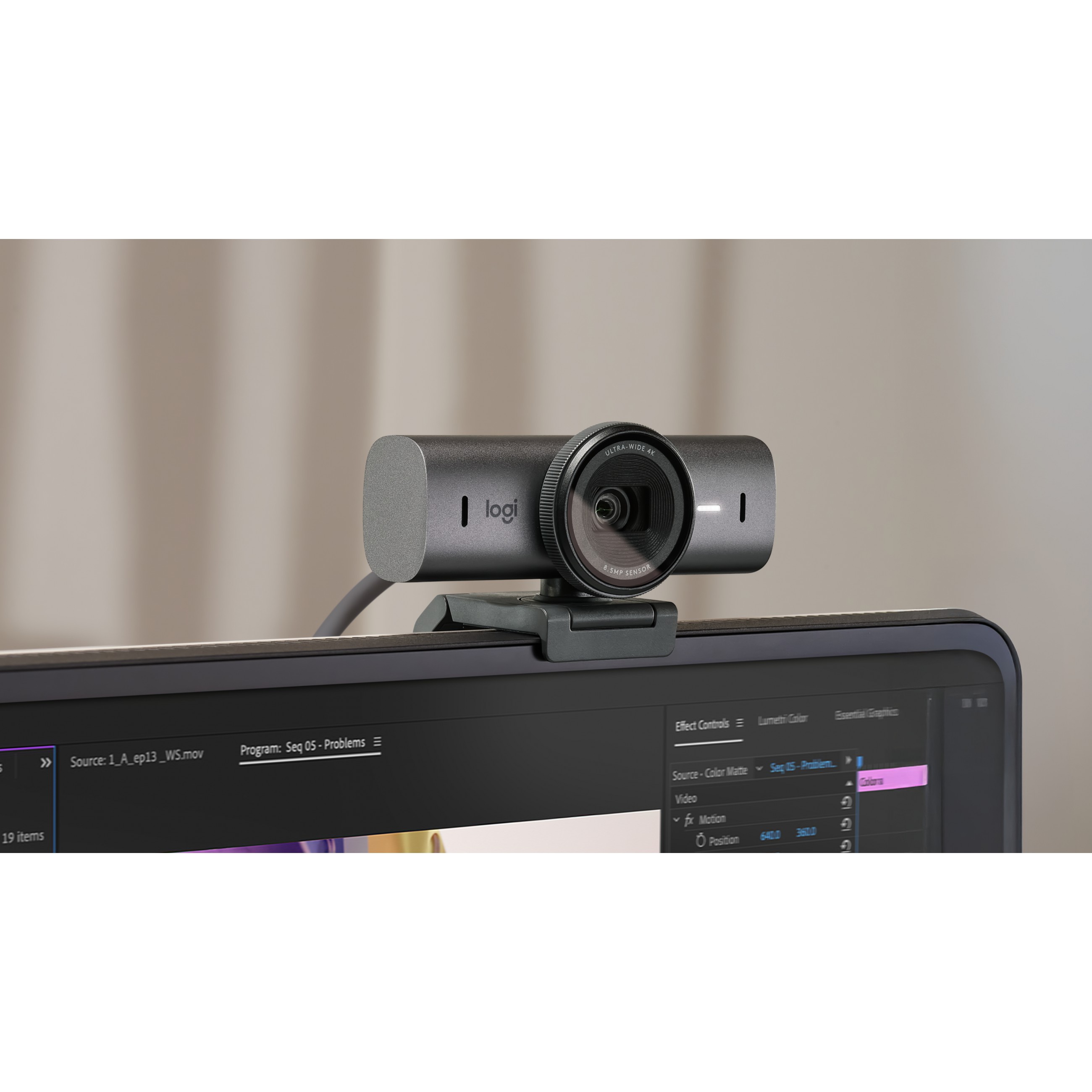 LOGITECH MX Brio 4K Ultra HD Webcam - GRAPHITE - 2.4GHZ - EMEA28-935 - B2C-17