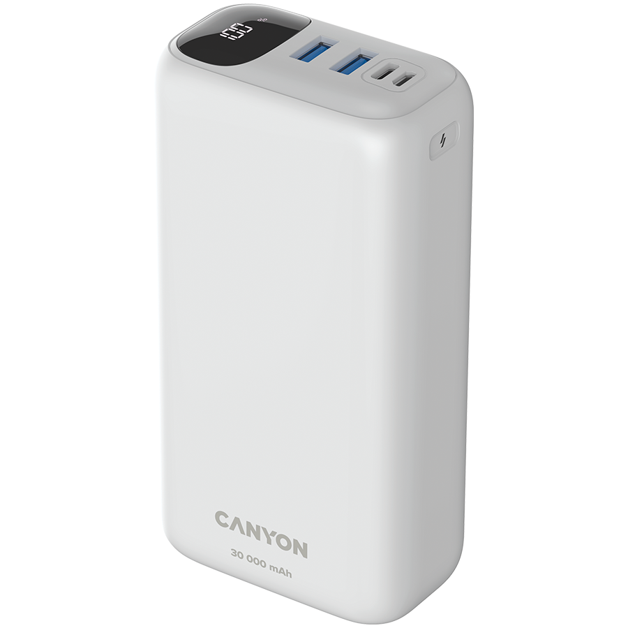 Power bank CANYON PB - 301 (kapacitet 30000 mAh, ulaz DC 5V/2A, 9V/2A, izlaz DC 5/9/12 V)-1