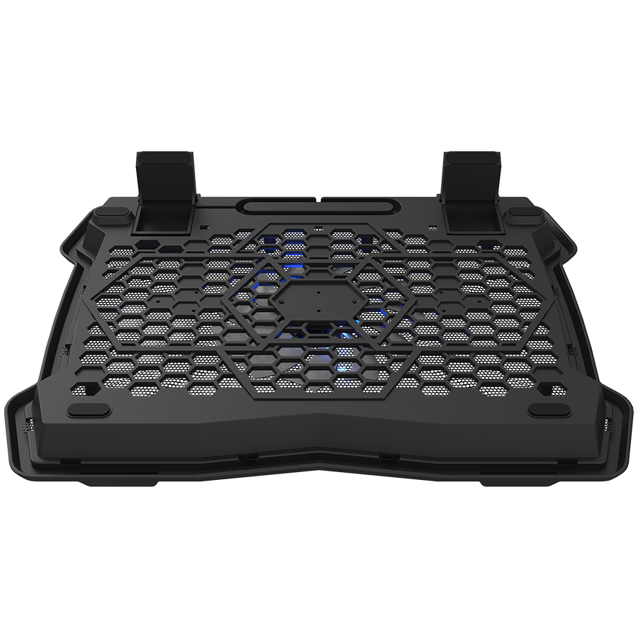 Hladilo za laptop CANYON NS02, with 2x2.0 USB hub, support up to 10”-15.6” laptop, ABS plastic and iron, Fans dimension:125*125*15mm(1pc), DC 5V, fan speed: 800-1000RPM, size:340*265*30mm, 406g-1