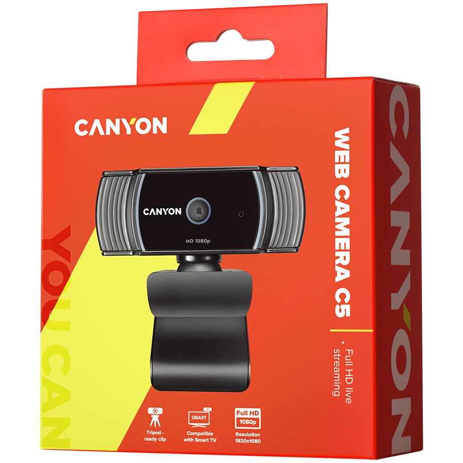 Web kamera CANYON CNS-CWC5 (full hd, autofocus, crna)-2