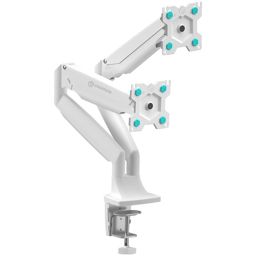 ONKRON Dual Monitor Desk Mount Stand for 13 to 32-Inch LCD LED Monitors up to 9 kg bijela-0