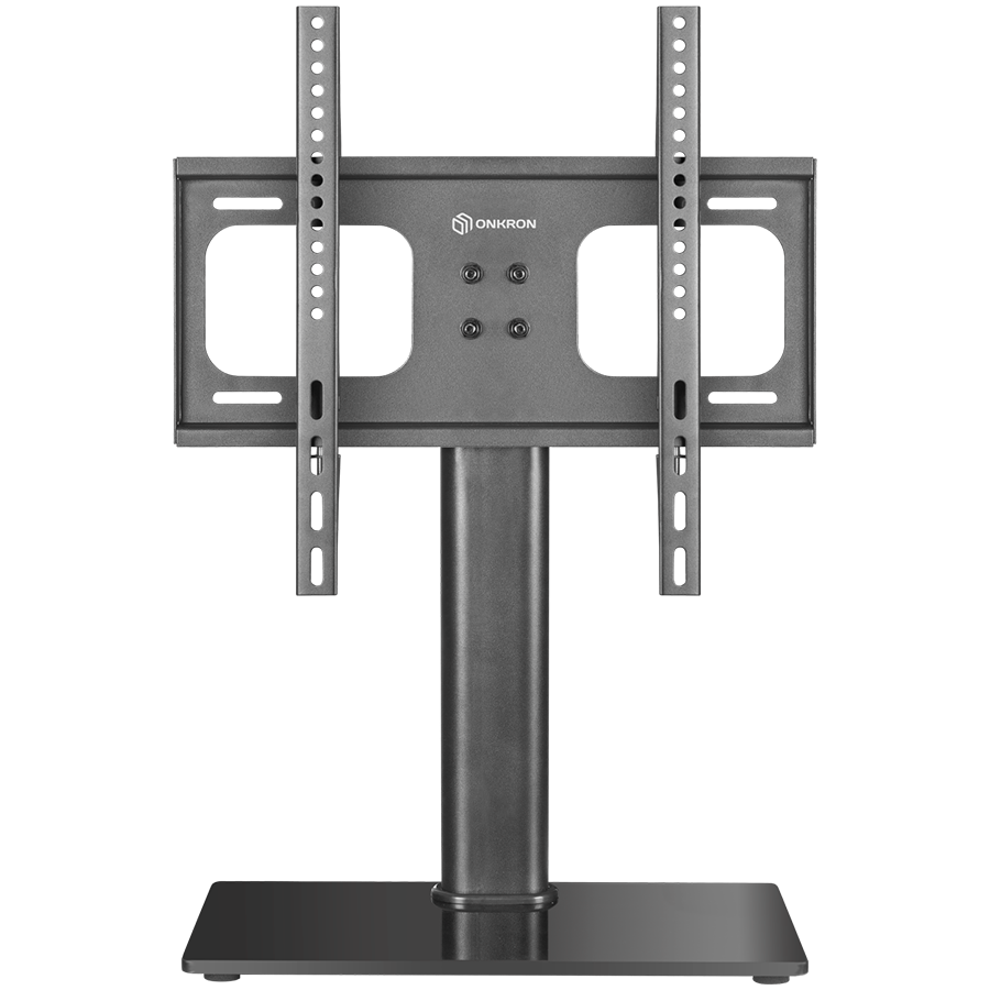 ONKRON Universal Height Adjustable Table Top TV Stand for 26 to 55-inch Flat Panel TVs Digital Panels 30 kg crna-0