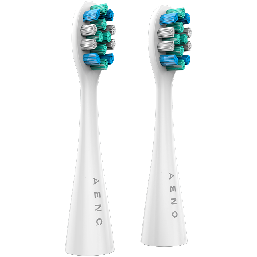 AENO Replacement toothbrush heads bijela, Dupont bristles, 2pcs in set (for ADB0007/ADB0008)-0