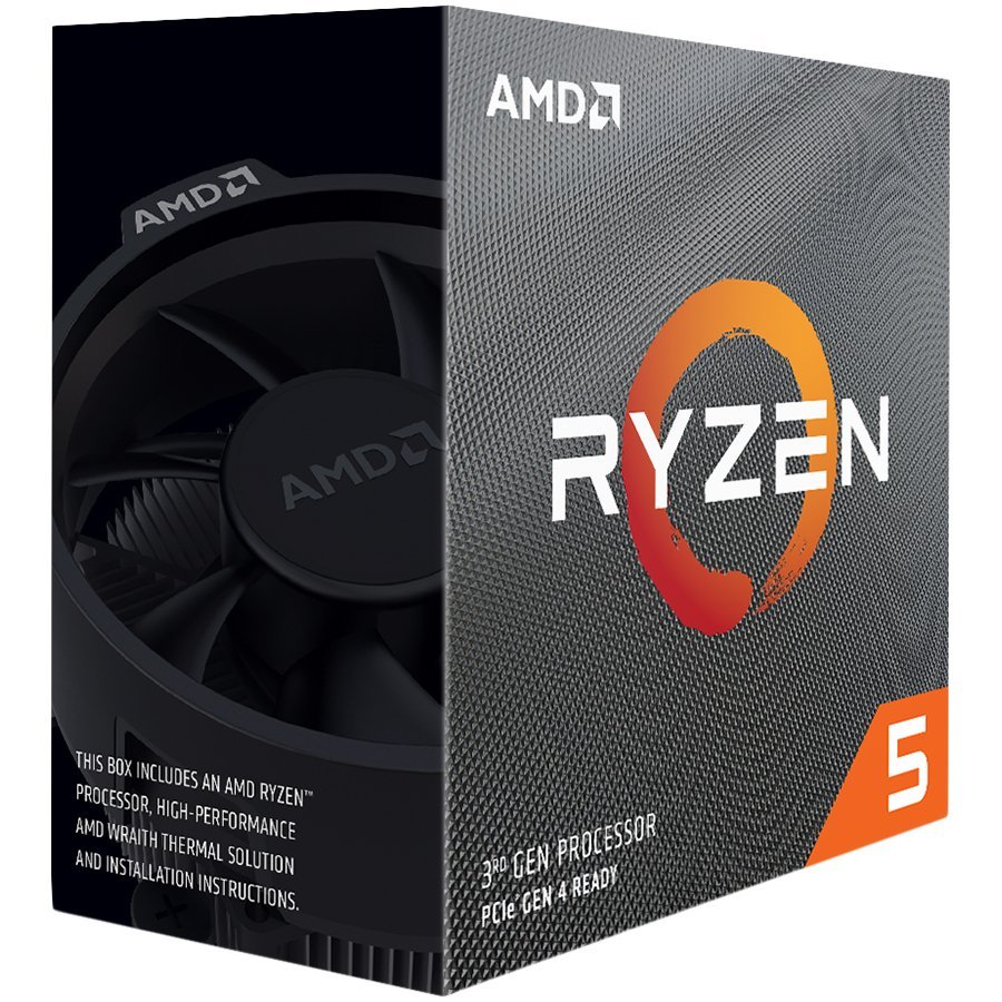 AMD CPU Desktop Ryzen 5 6C/6T 3500X (3.6/4.1 Boost GHz,35MB,65W,AM4) box, with Wraith Stealth cooler-0