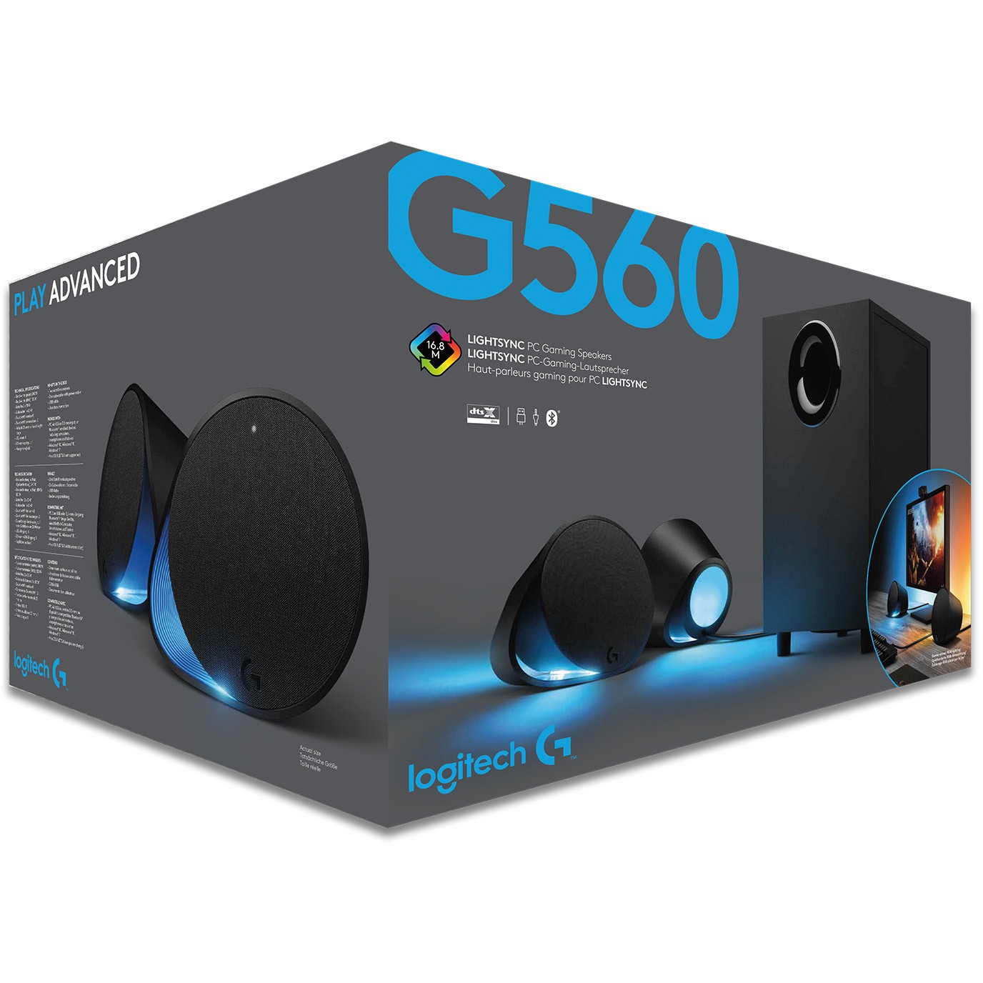 Zvučnici LOGITECH G560 LIGHTSYNC za PC gaming - USB - EMEA-27