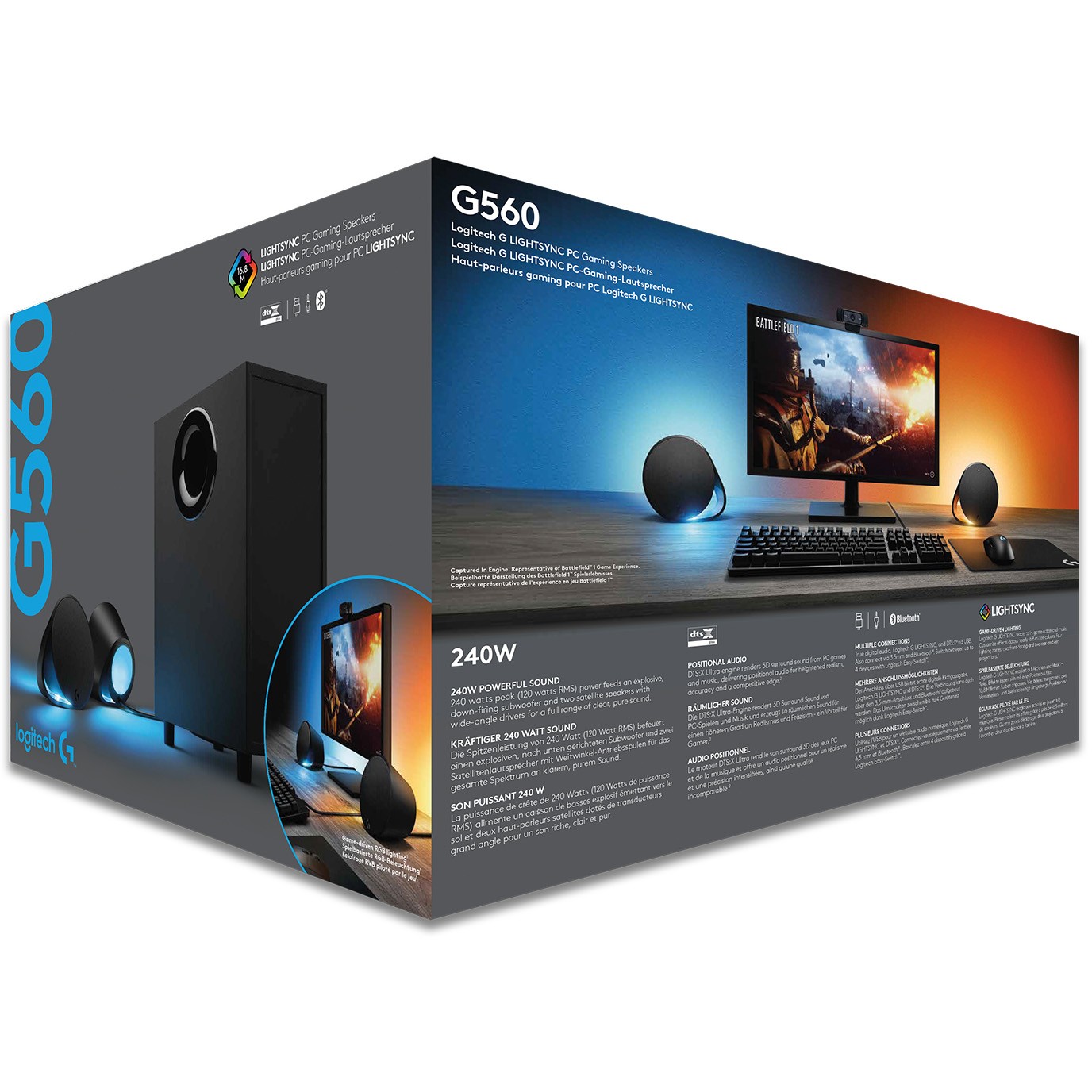 Zvučnici LOGITECH G560 LIGHTSYNC za PC gaming - USB - EMEA-28