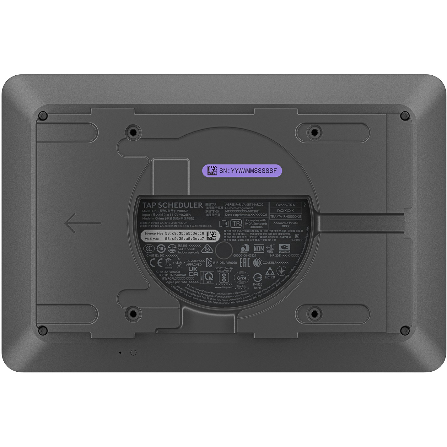 LOGITECH Tap Scheduler - GRAPHITE - USB - WW - TOUCH SCREEN-12