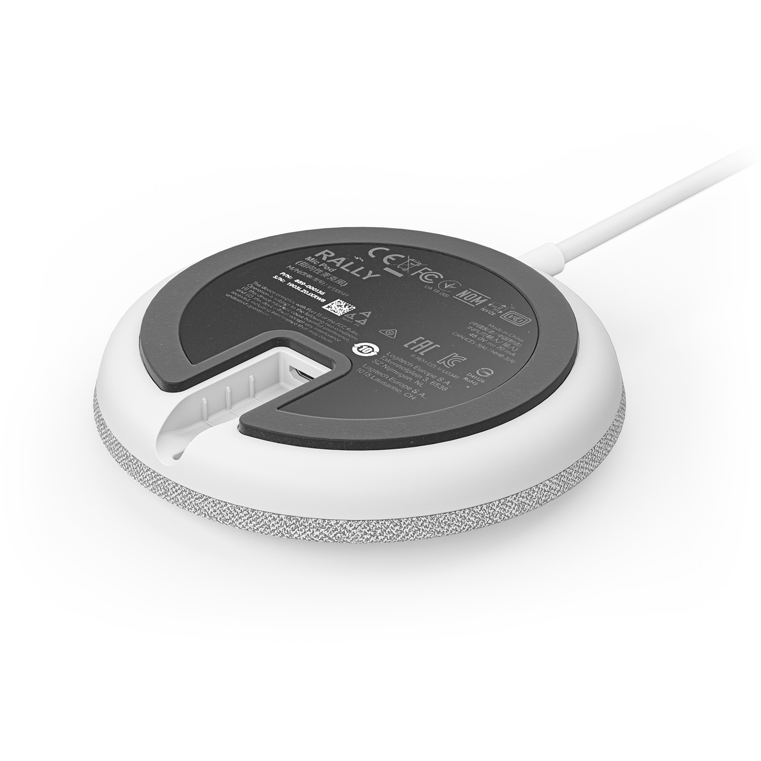 Mikrofon LOGITECH Mic Pod za Rally U-HD, bijela boja-3