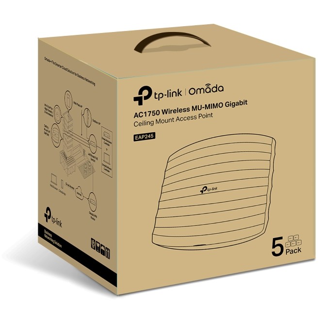 Access Point TP-LINK EAP245 AC1750 bežični Dual Band Gigabit Ceiling Mount - KORIŠTENI jamstvo 6 mjeseci-5