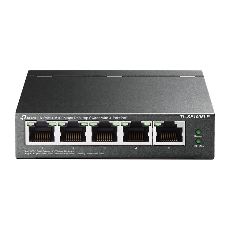 Switch TP-LINK 5-Port 10/100Mbps Unmanaged s 4-Port PoE, meta kućište, stolni nosač, PoE budget 41W-1
