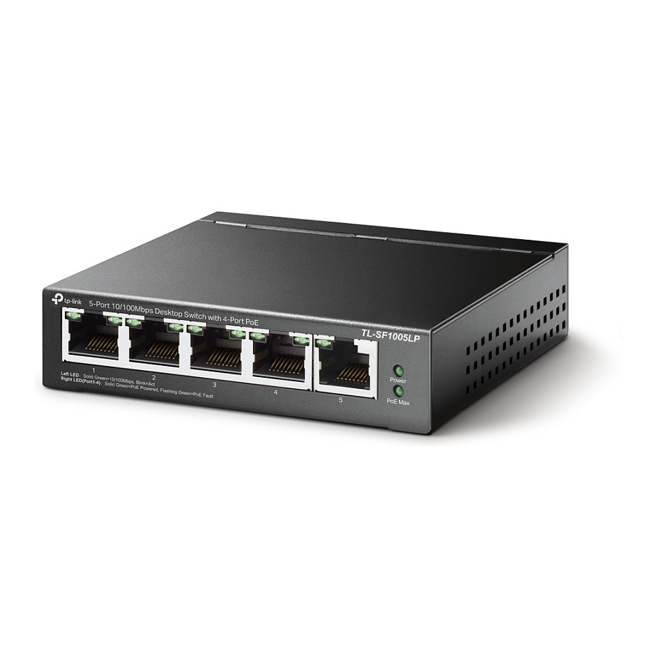 Switch TP-LINK 5-Port 10/100Mbps Unmanaged s 4-Port PoE, meta kućište, stolni nosač, PoE budget 41W-2