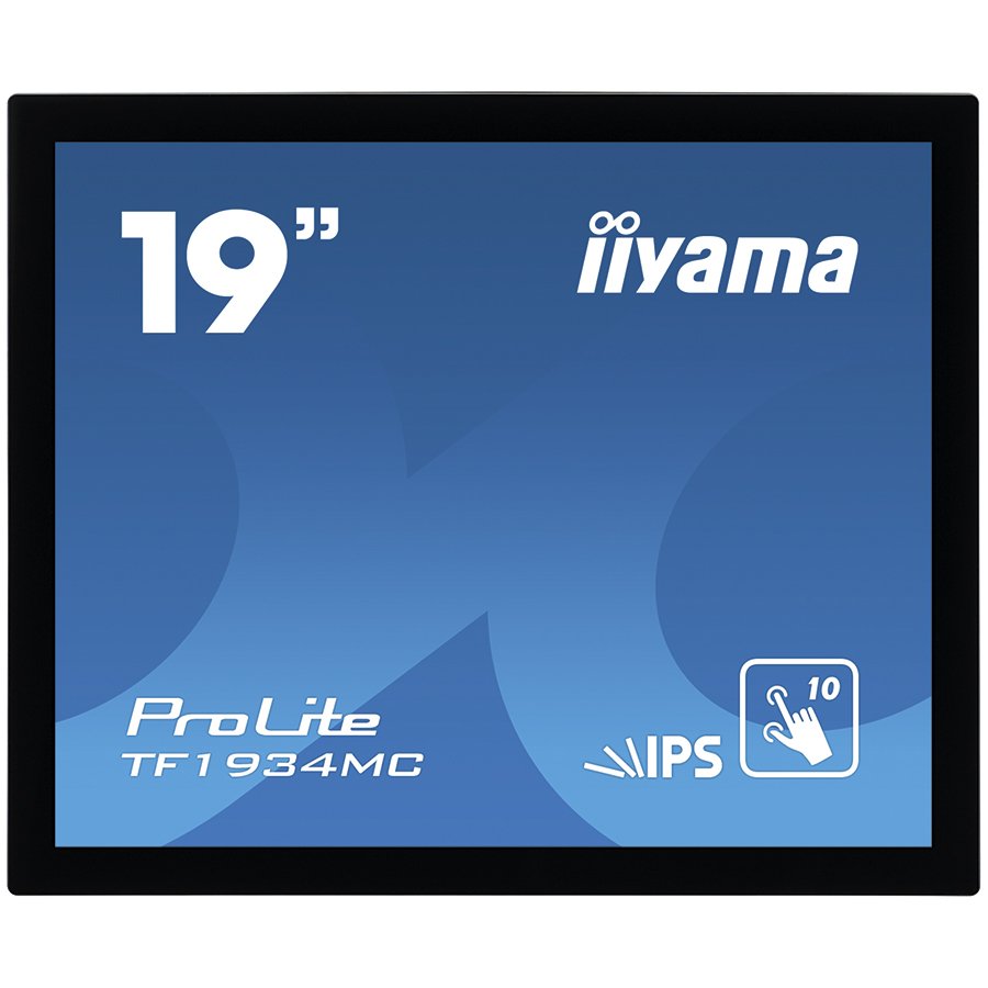 Monitor IIYAMA 19" PCAP, Bezel Free 10P Touch, IPS, 1280x1024, VGA, HDMI, DisplayPort, 315cd/m2 (with touch), 10001, Through Glass (Gloves) mode, USB Interface, External Power Adapter, MultiTouch with supported OS