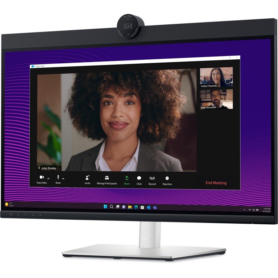 Monitor DELL P2724DEB Video Conferencing 27", 2560x1440, QHD, IPS Antiglare, 169, 10001, 350 cd/m2, 8ms/5ms, 178/178, 2xDP, HDMI, 2xUSB-C (DP/PD), USB-B, 3xUSB-A, RJ-45, Audio line out, 2x5W Speaker-4
