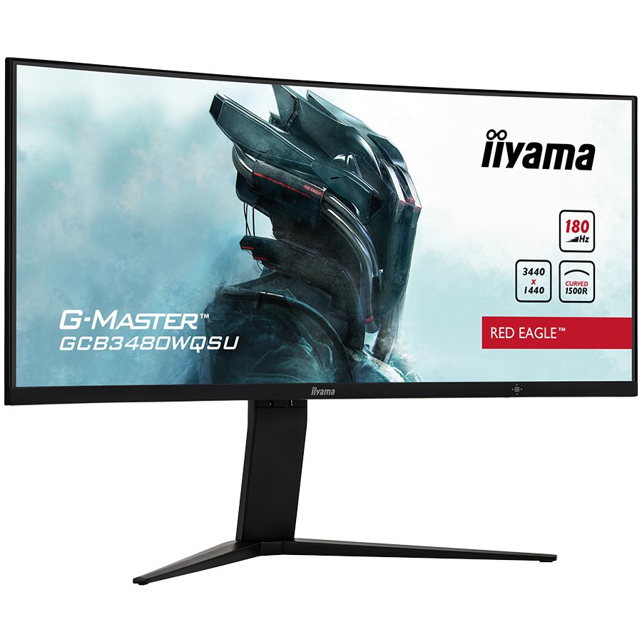 Monitor IIYAMA GCB3480WQSU-B1 (34", 3440x1440, 180Hz, VA, 420 cd/m², 40001, 0.4ms, 2xHDMI, 2xDP, USB Hub, HAS, Tilt)-1