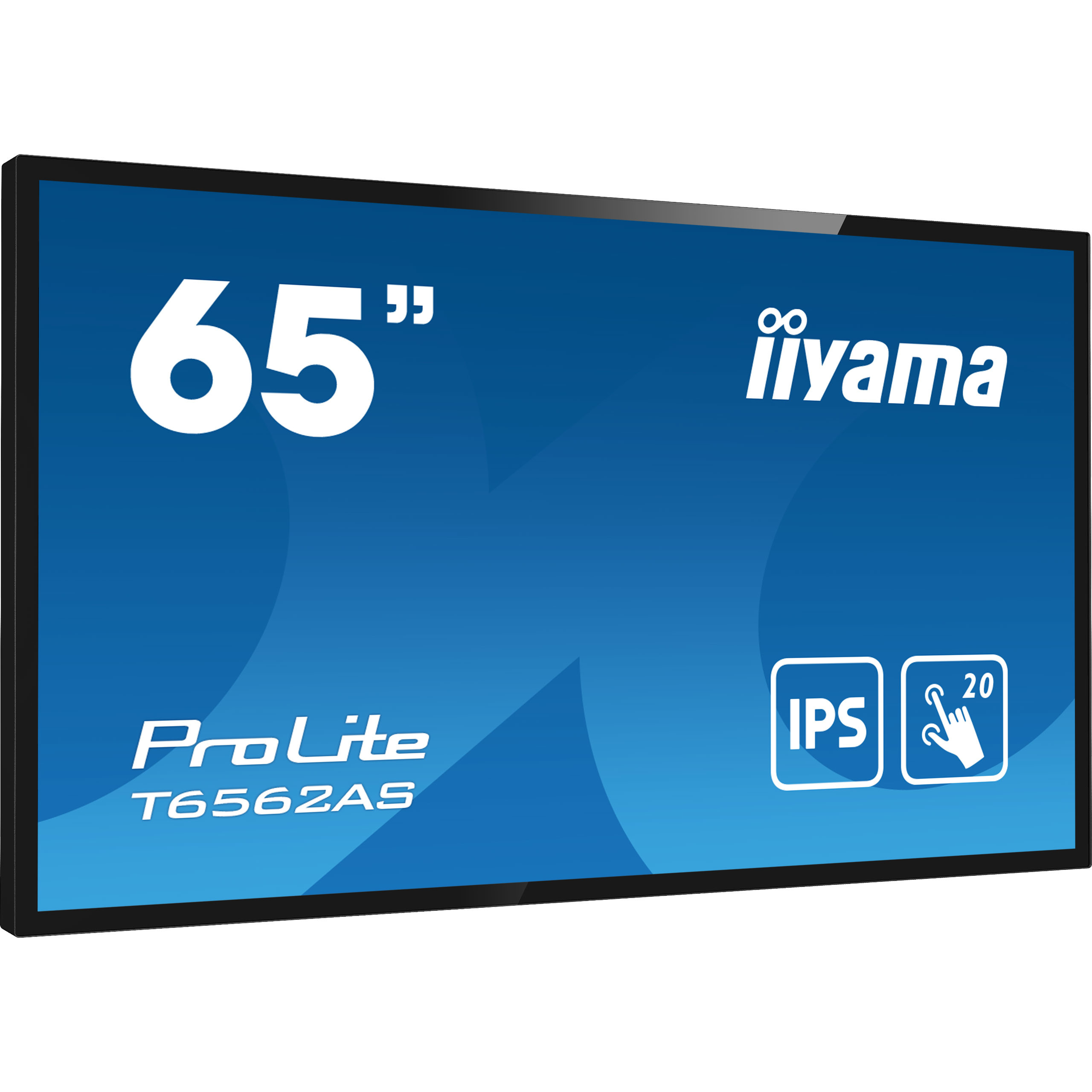 IIYAMA Monitor 65" All-In-One Interactive Display with Android OS, Bonded Projective Capacitive 20-Points Touch Screen, 3840x2160, 4K UHD IPS panel, AntiGlare Coated Glass, Speakers, HDMI(3x), 400cd/m-2